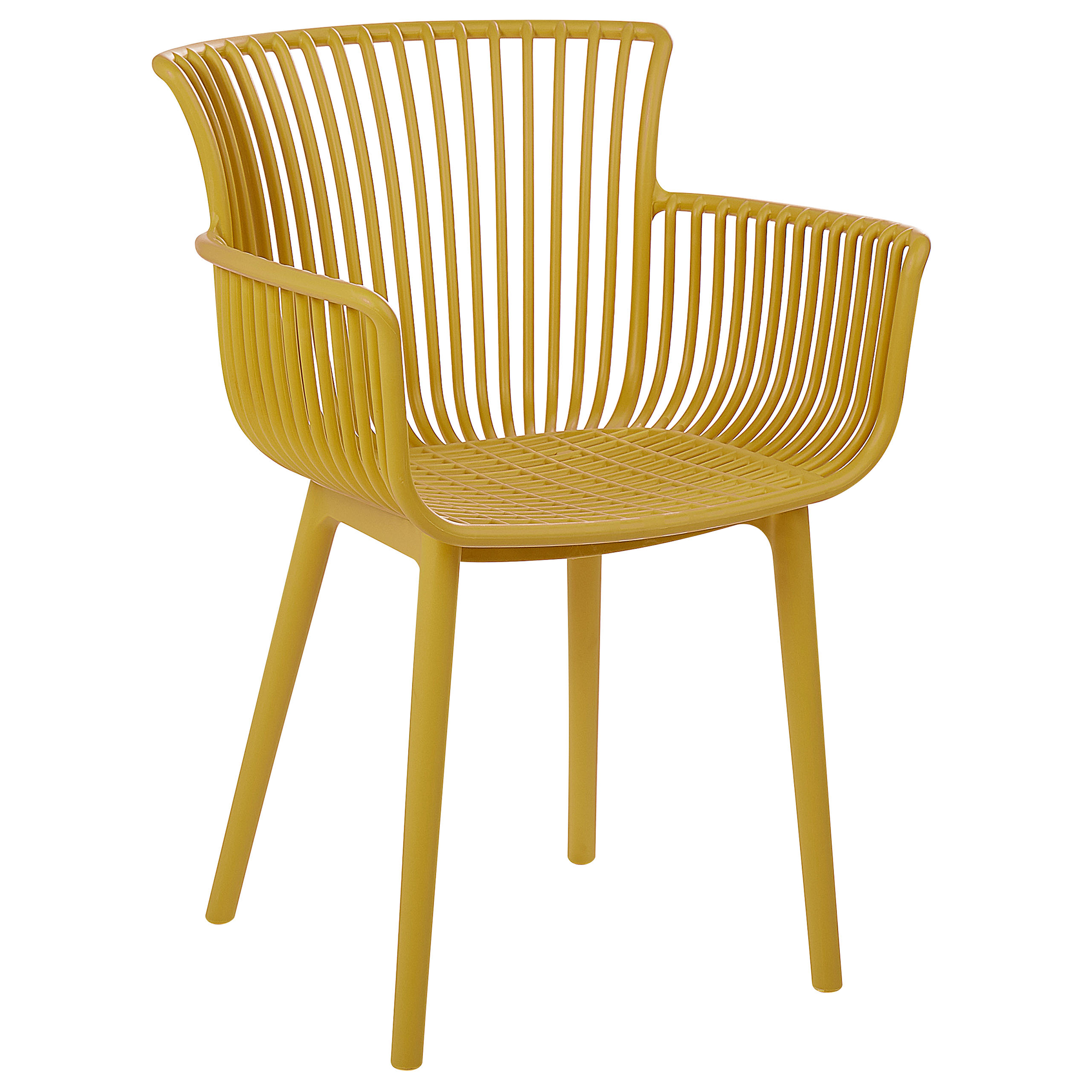 Set of 4 garden chairs PESARO Yellow [4]