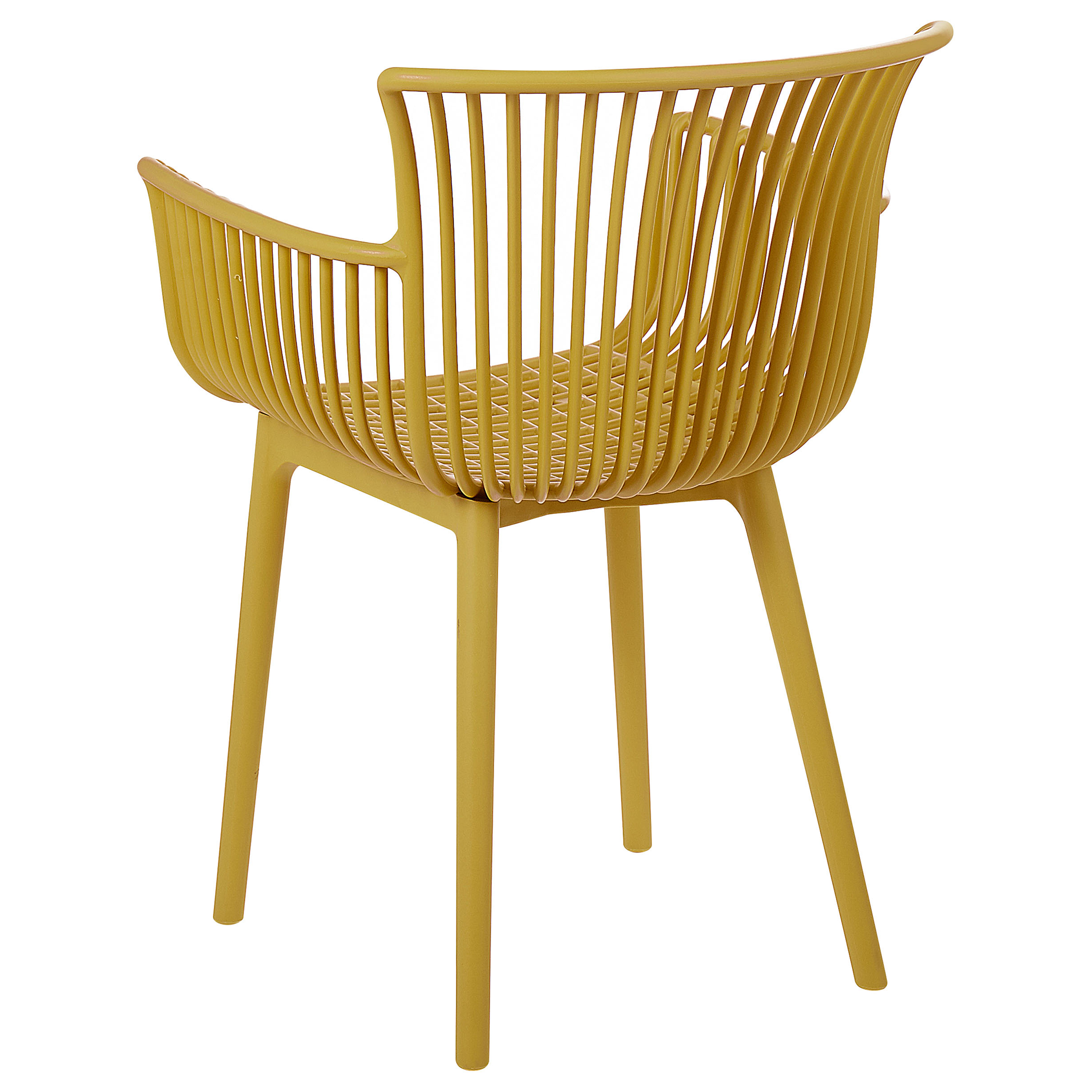 Set of 4 garden chairs PESARO Yellow [6]