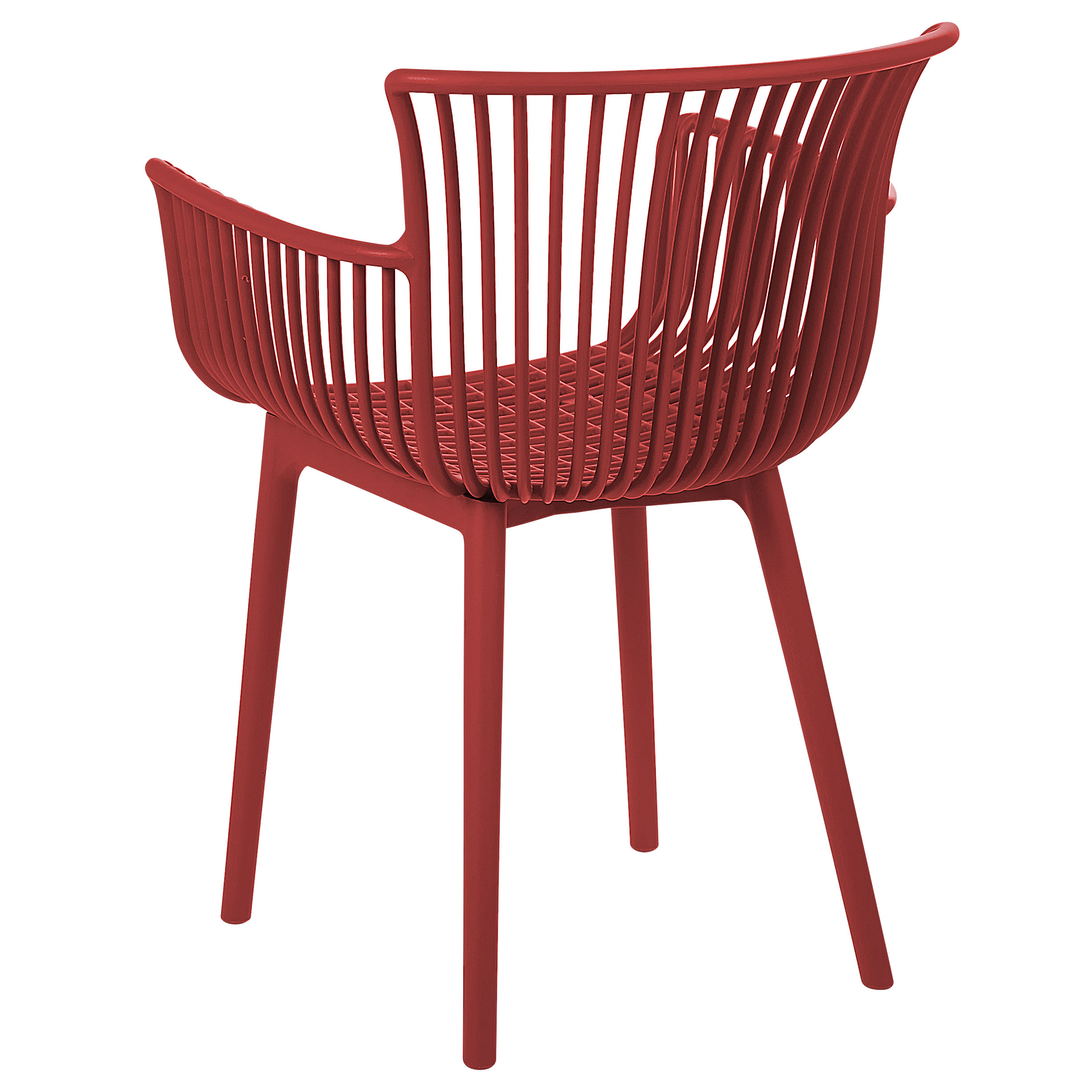 Set of 4 garden chairs PESARO Red [6]