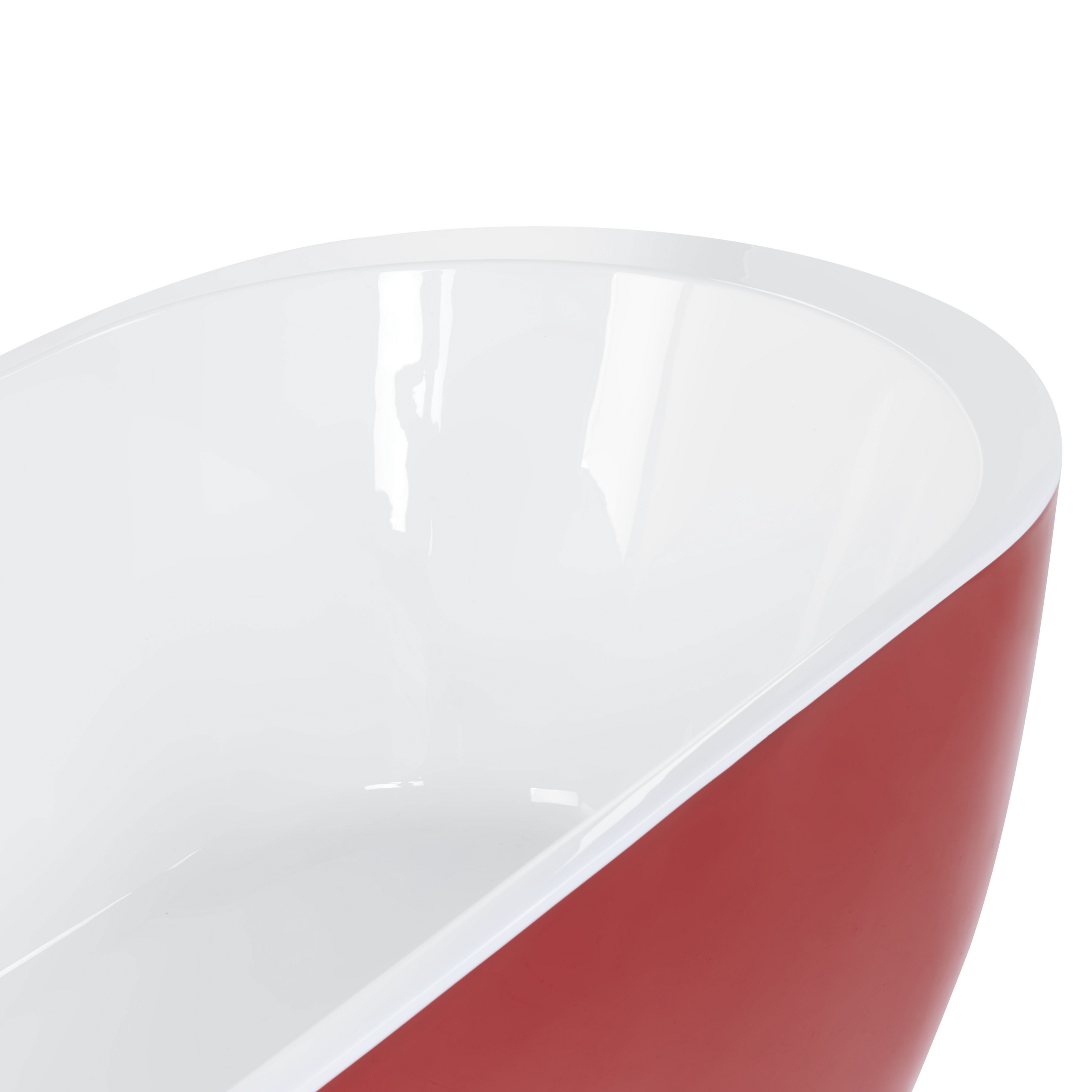 Cadă freestanding NEVIS 170 x 80 cm Roșu [8]