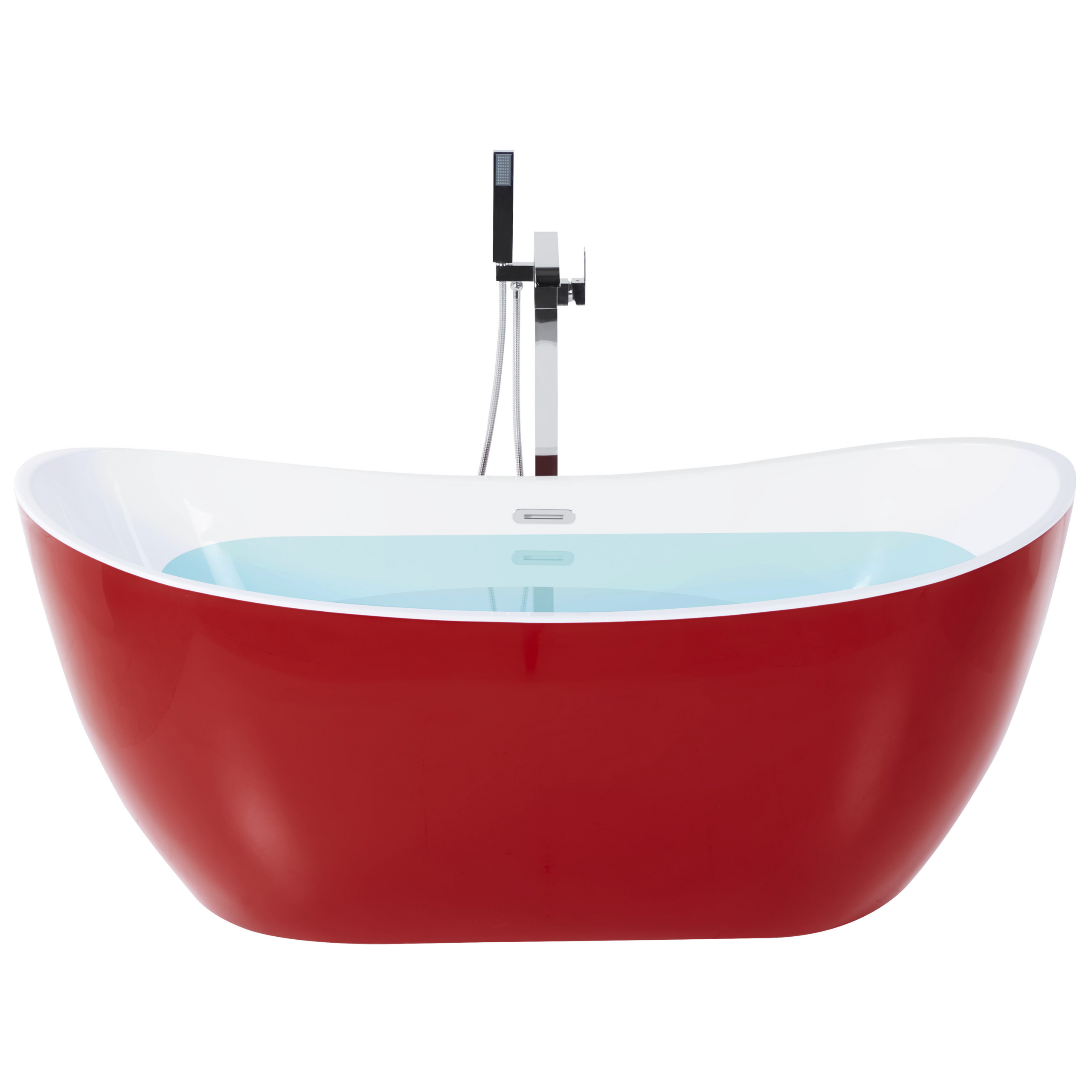 Freestanding bathtub ANTIGUA 180 x 78 cm Red [2]