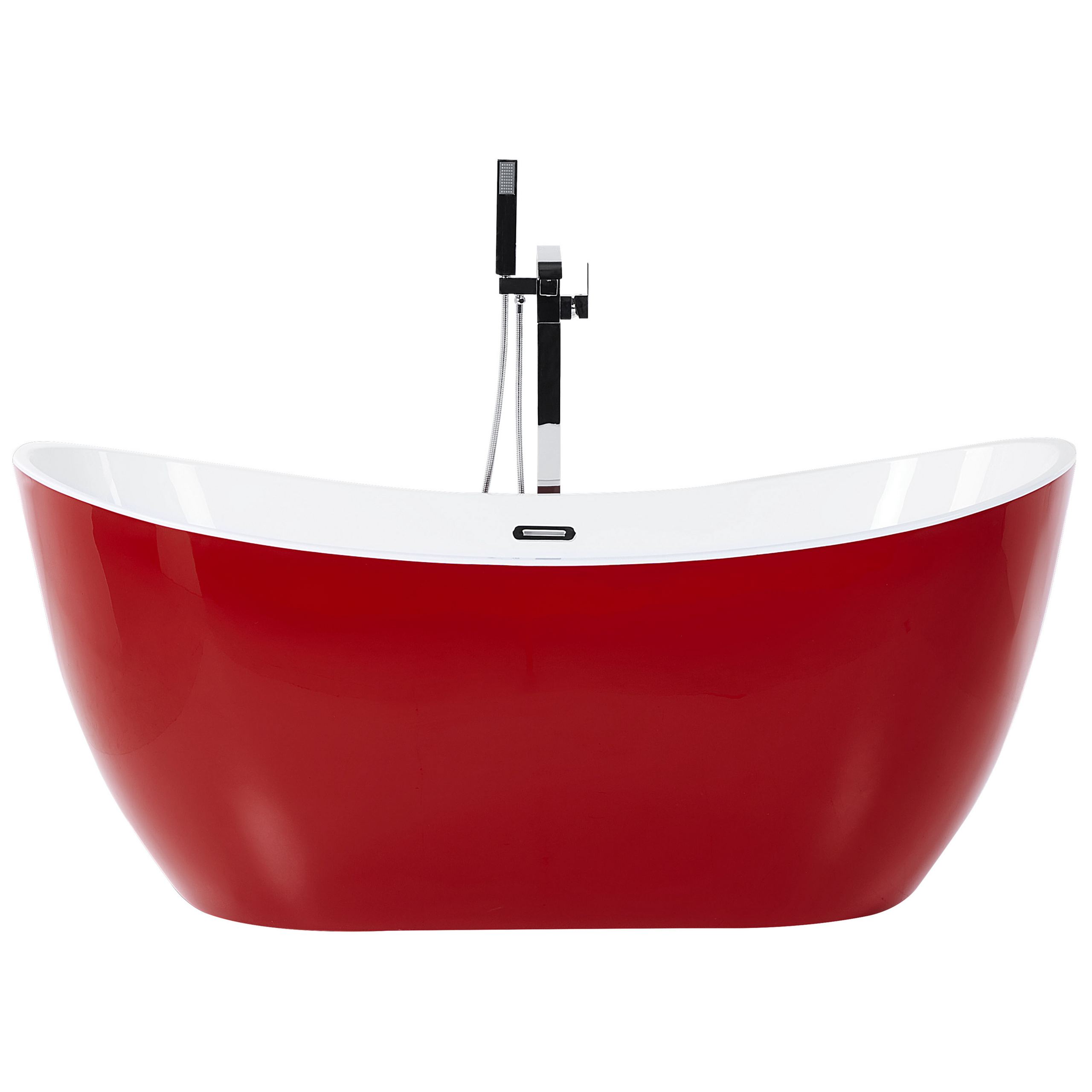 Freestanding bathtub ANTIGUA 180 x 78 cm Red [4]
