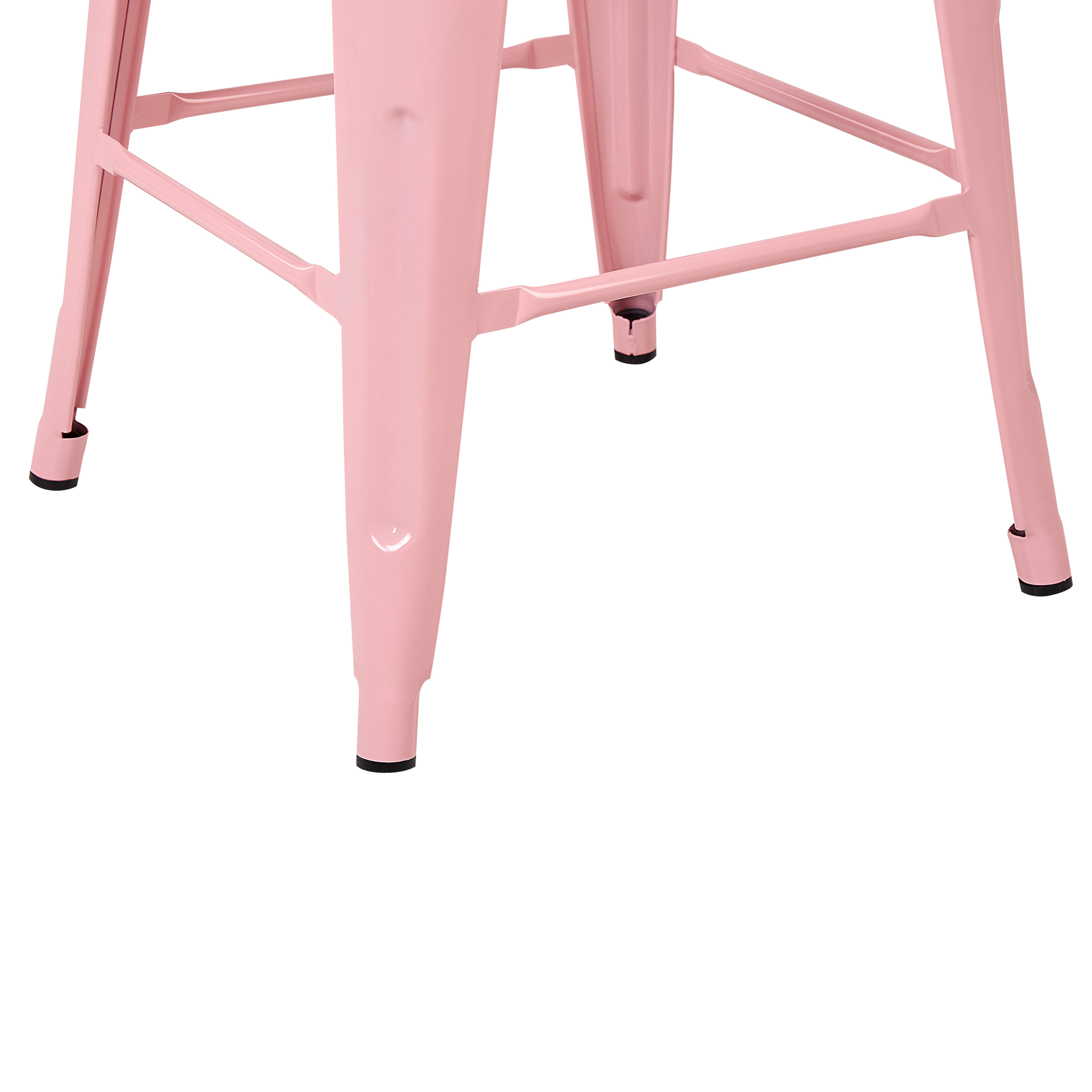 Set of 2 bar stools CABRILLO Metal Pink [7]