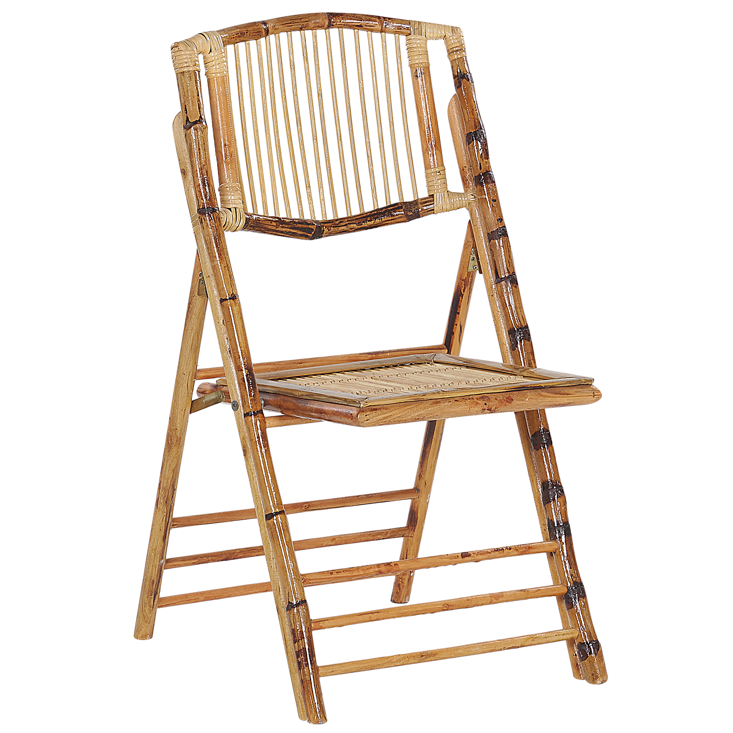 Set de 4 scaune dining Pliabil TRENTOR Lemn de bambus Natural [4]