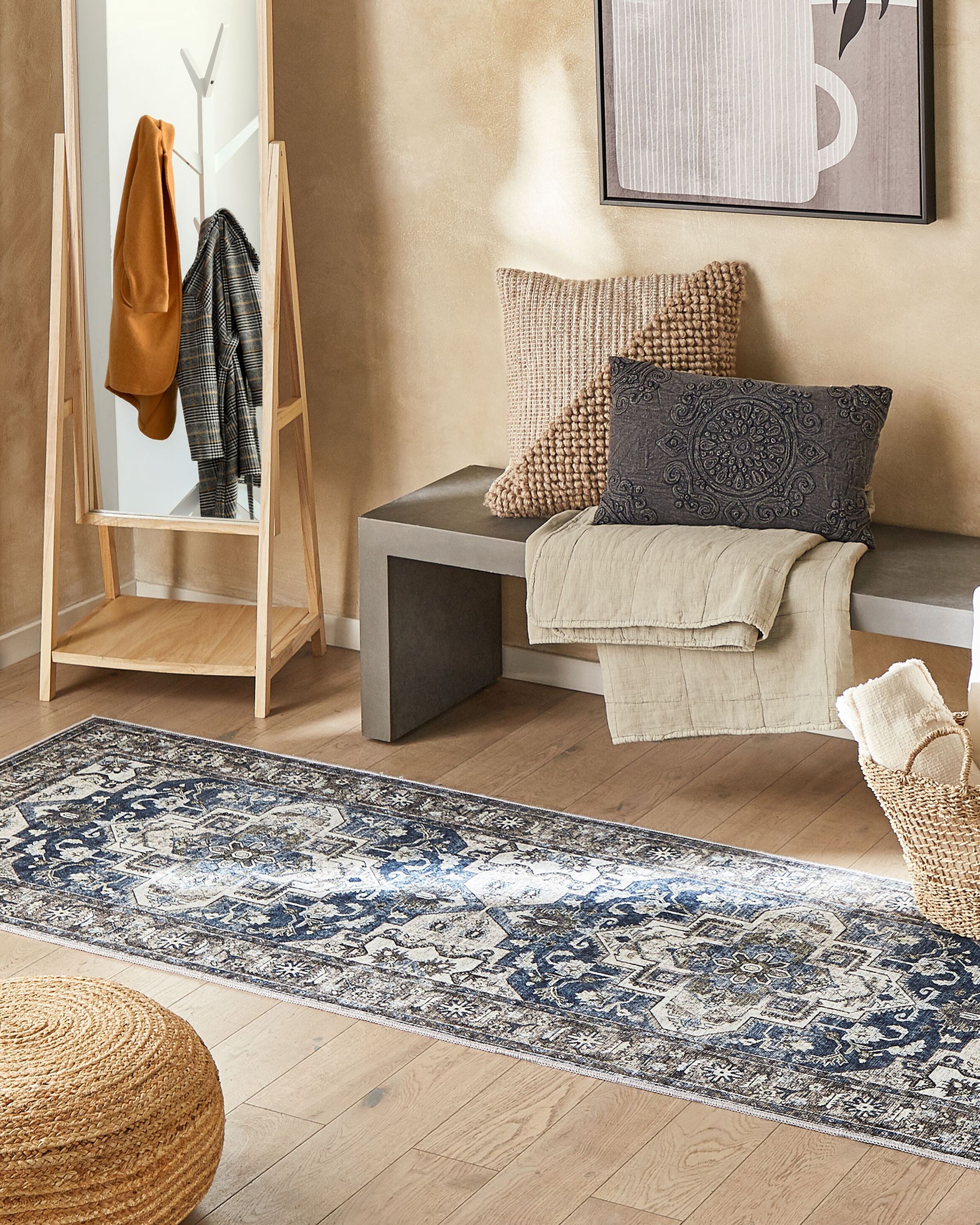 Covoraș lung - Covor KOTTAR Albastru 80 x 300 cm