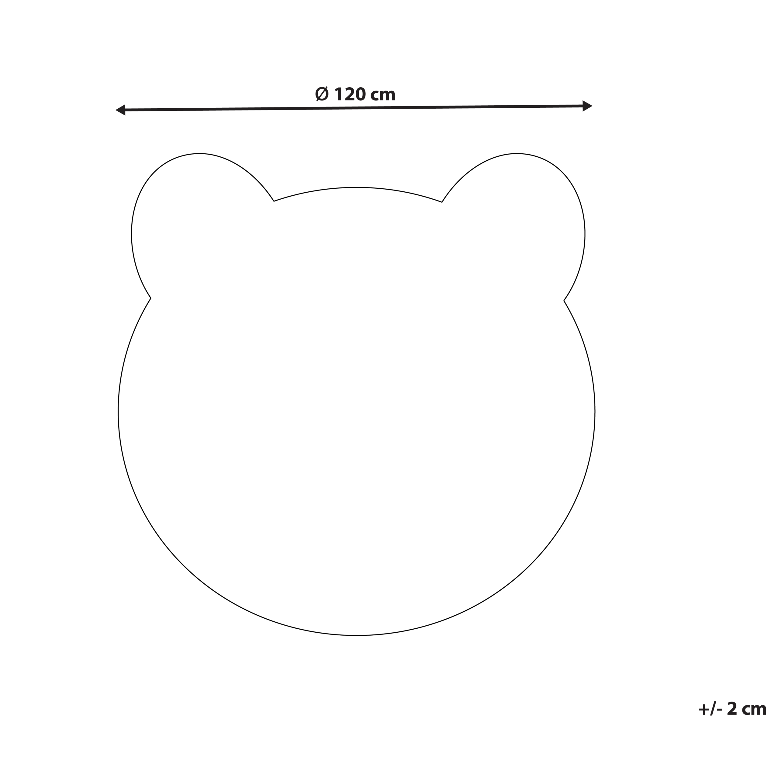 Covor pentru copii COLARGOL Maro ø 120 cm [3]