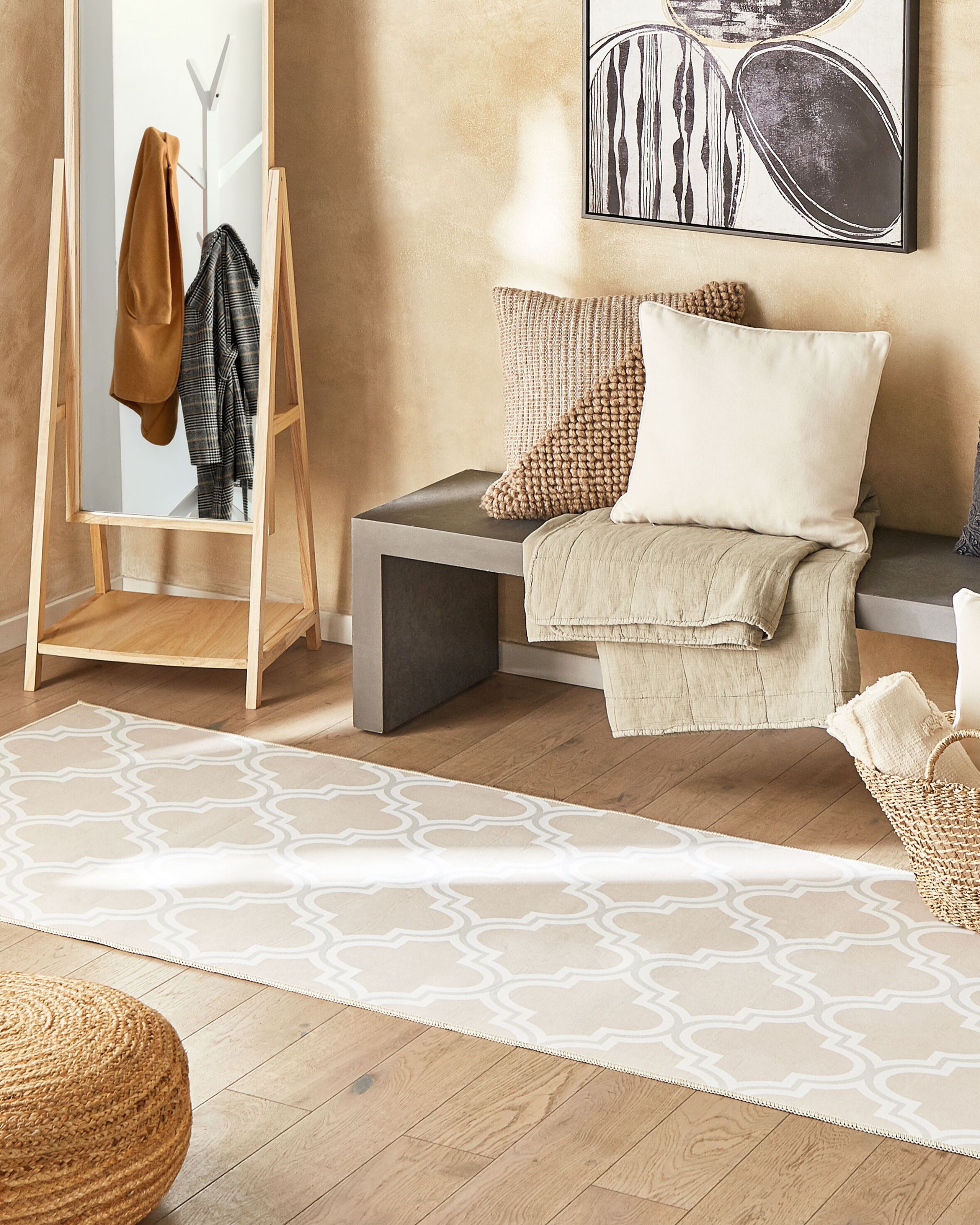 Covoraș lung - Covor KADAYAL Bej 80 x 300 cm