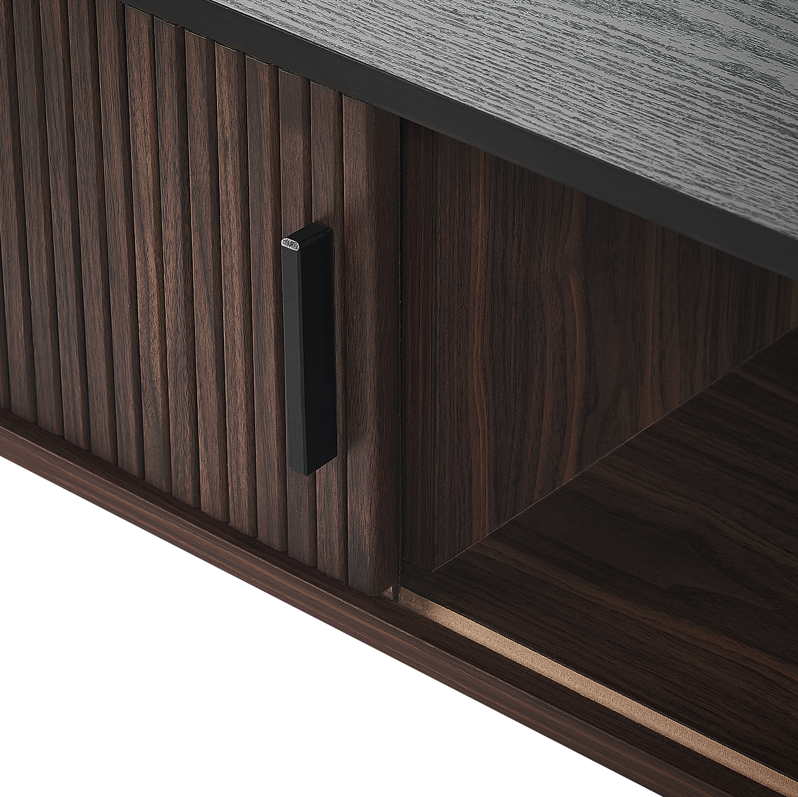 JOSE Coffee Table Dark Brown with Storage [6]