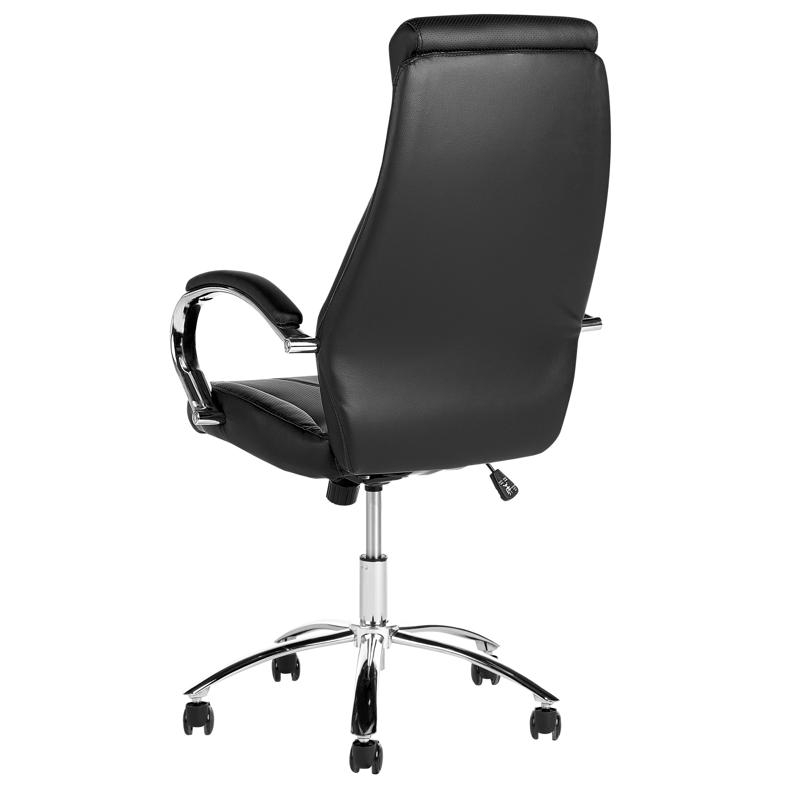 Scaun ergonomic FORMULA Piele ecologică Negru [7]