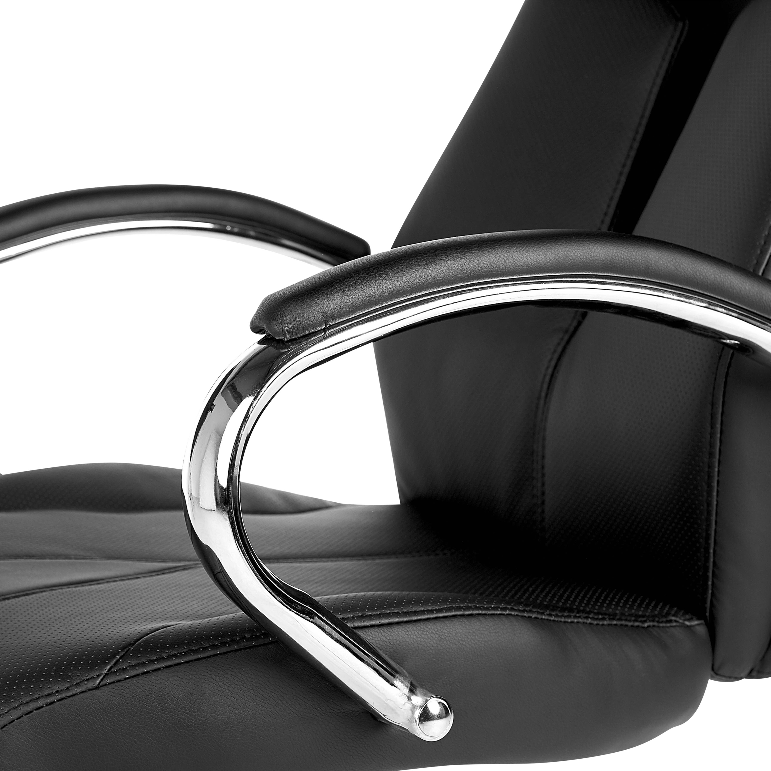 Scaun ergonomic FORMULA Piele ecologică Negru [10]