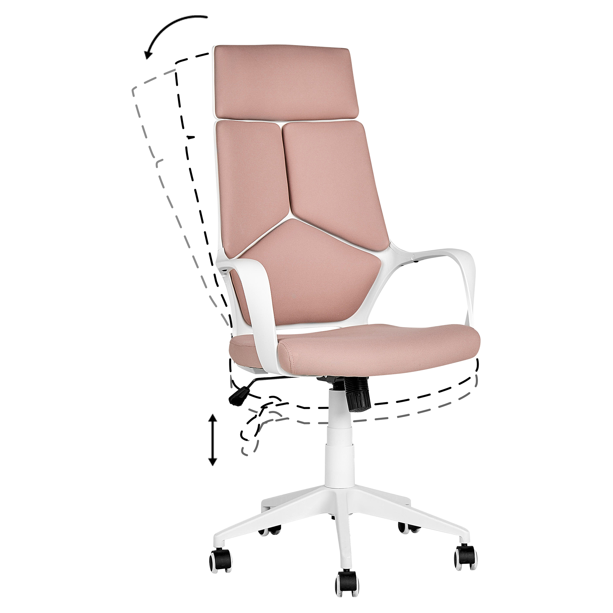 Ergonomic chair DELIGHT Peach pink [8]