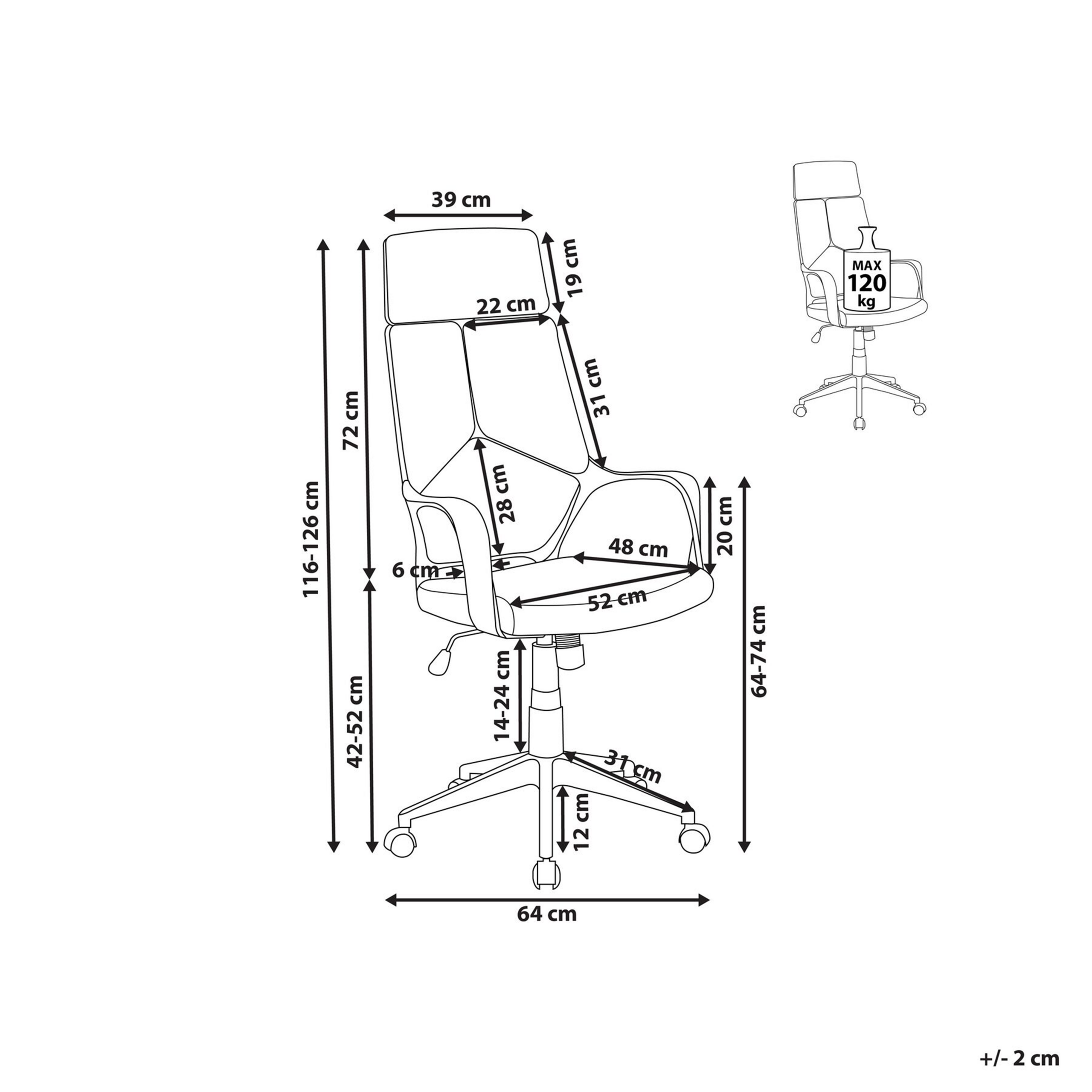 Ergonomic chair DELIGHT Peach pink [3]