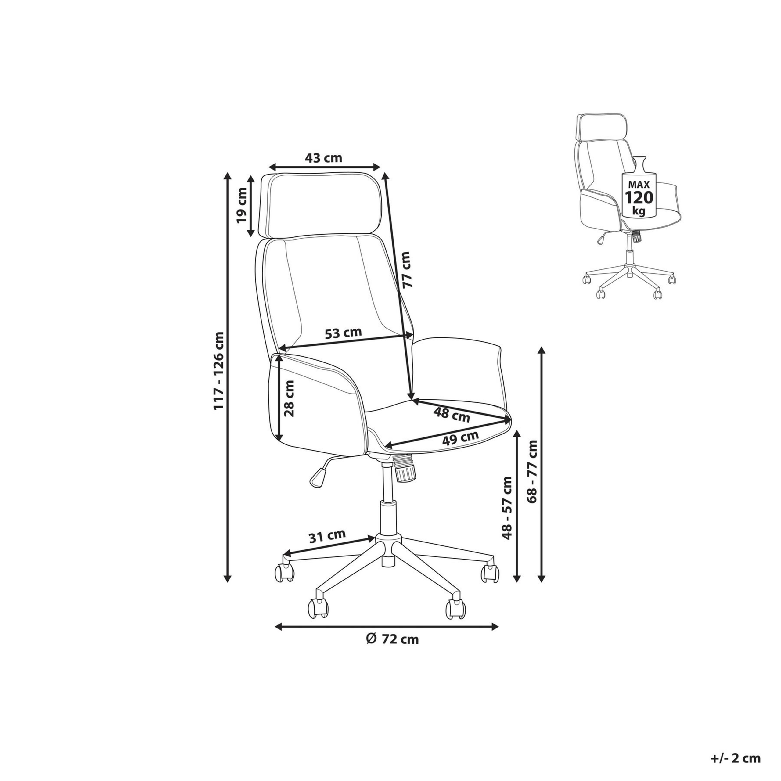 Ergonomic Chair PILOT Beige [3]