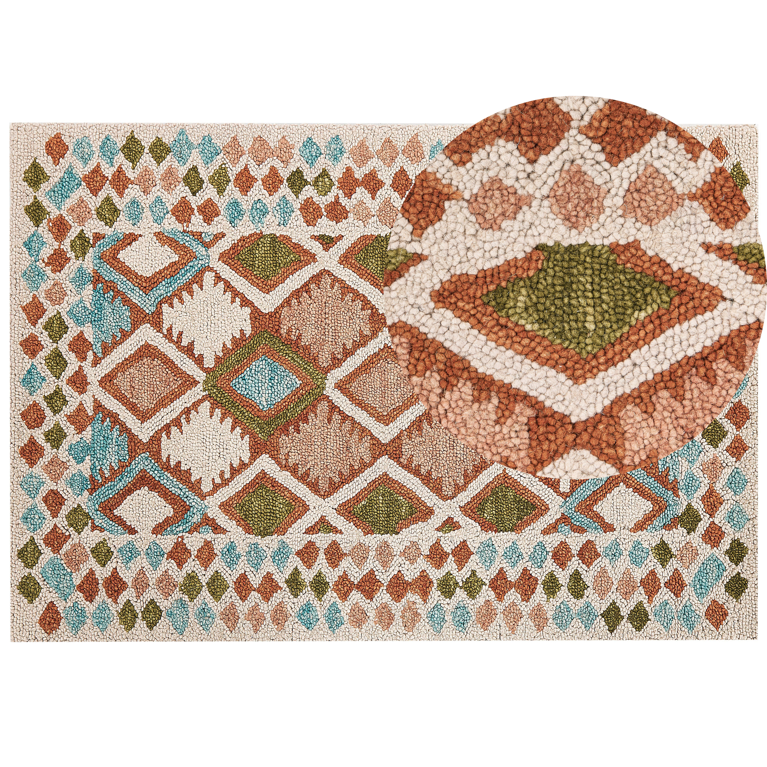 ERMENEK Multicolor 160 x 230 cm Wool Rug [2]