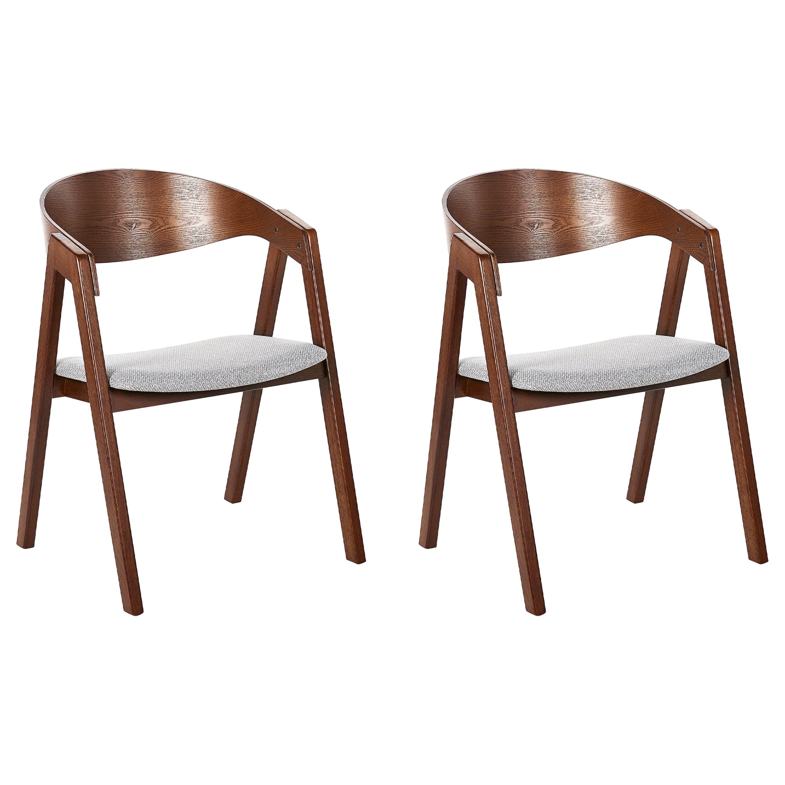 Set de 2 scaune dining YUBA Lemn Gri deschis [2]