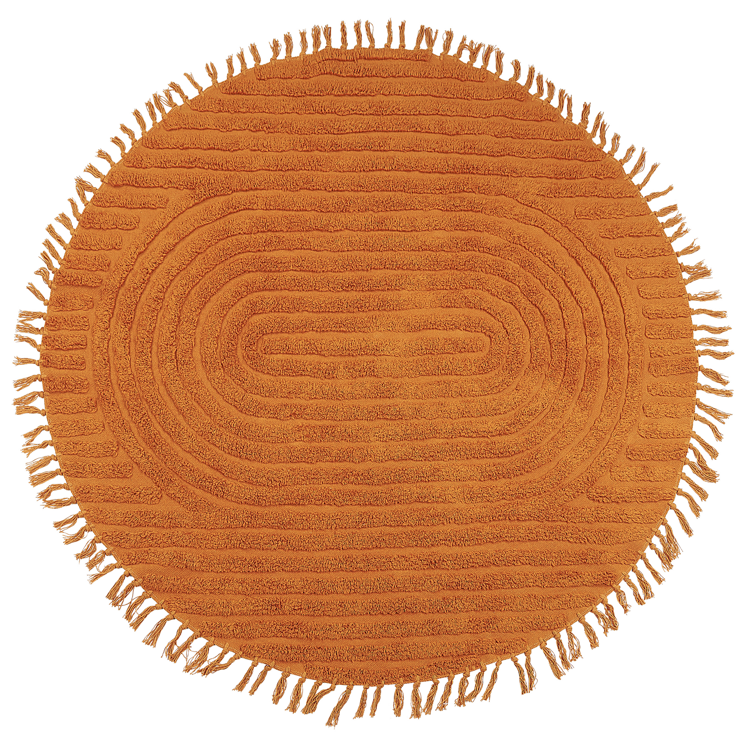 Covor HALFETI Portocaliu ø 140 cm Bumbac [4]