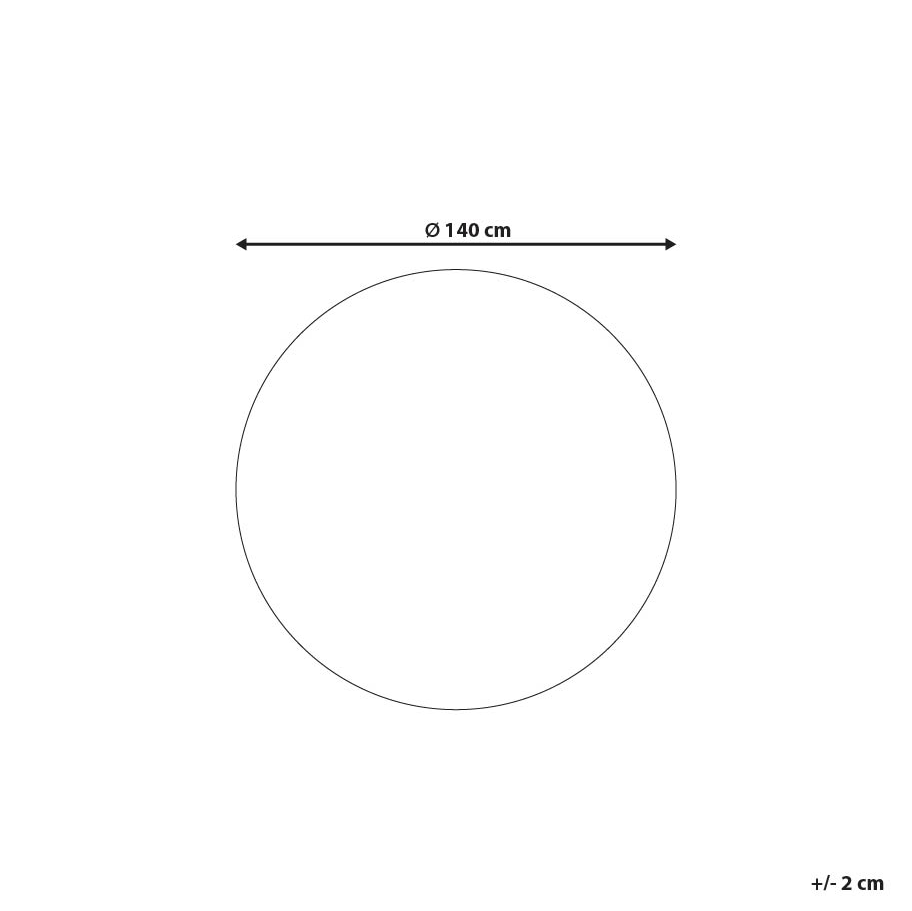 Covor HALFETI Portocaliu ø 140 cm Bumbac [3]