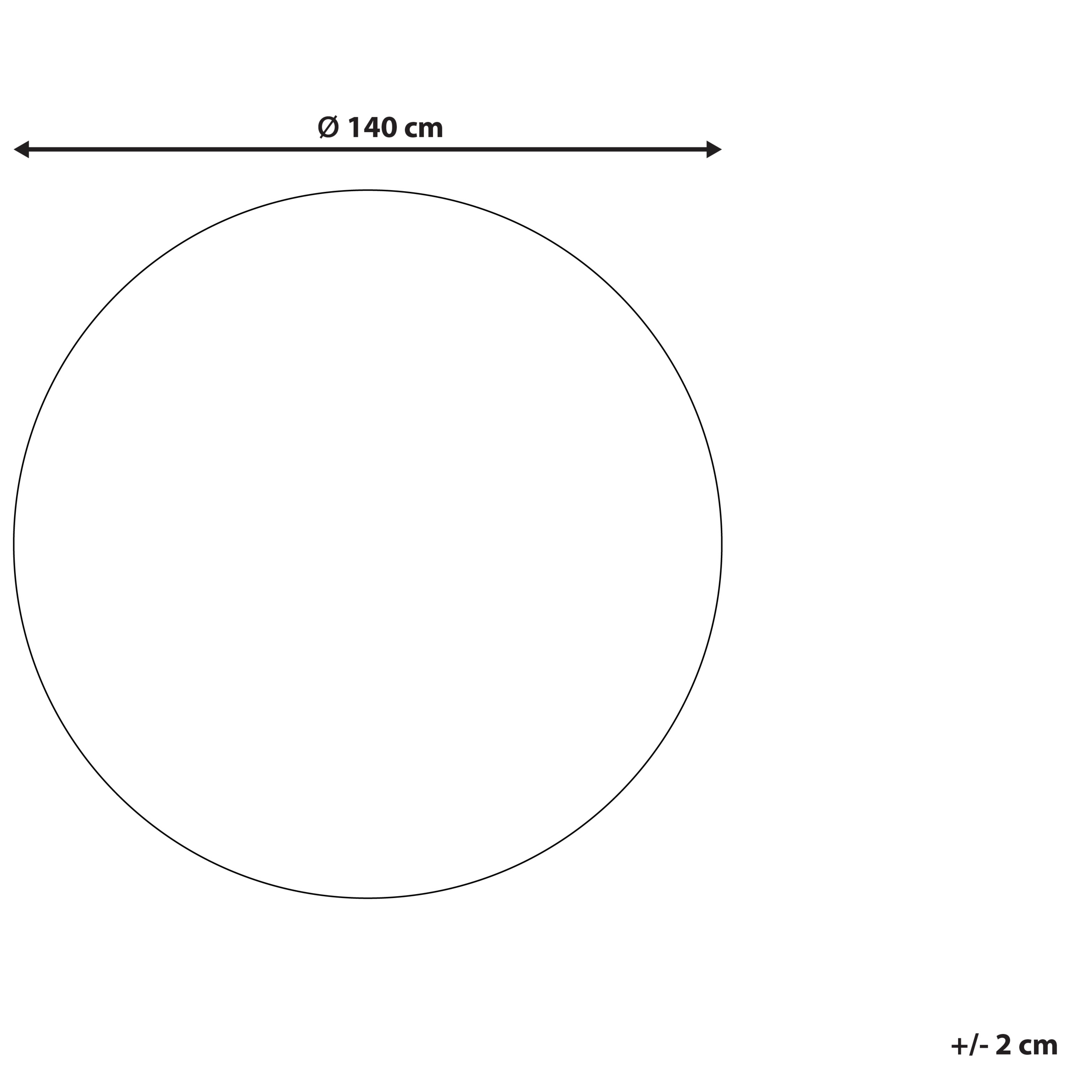 Covor BITLIS Negru ø 140 cm Bumbac [3]