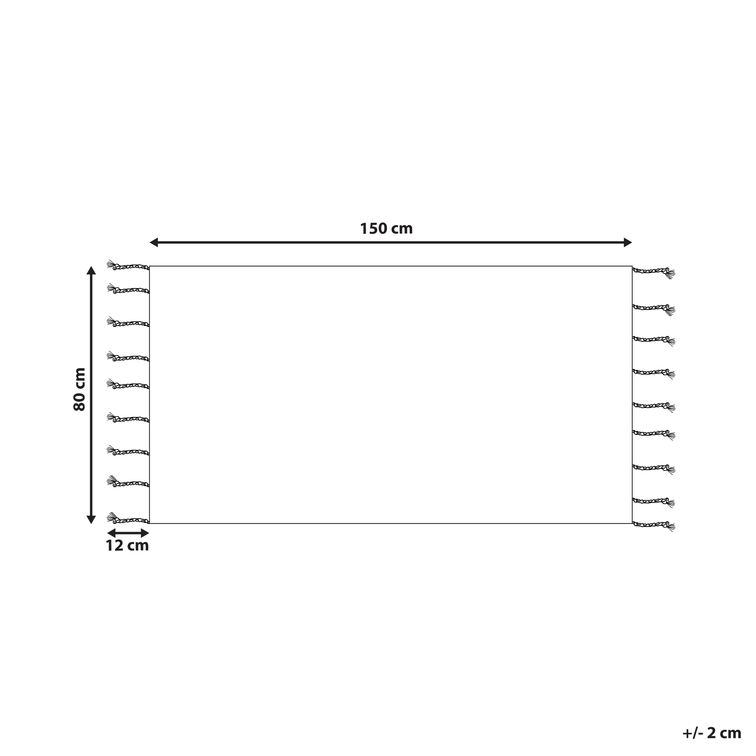 Covor CORUM Bej 80 x 150 cm Bumbac [3]