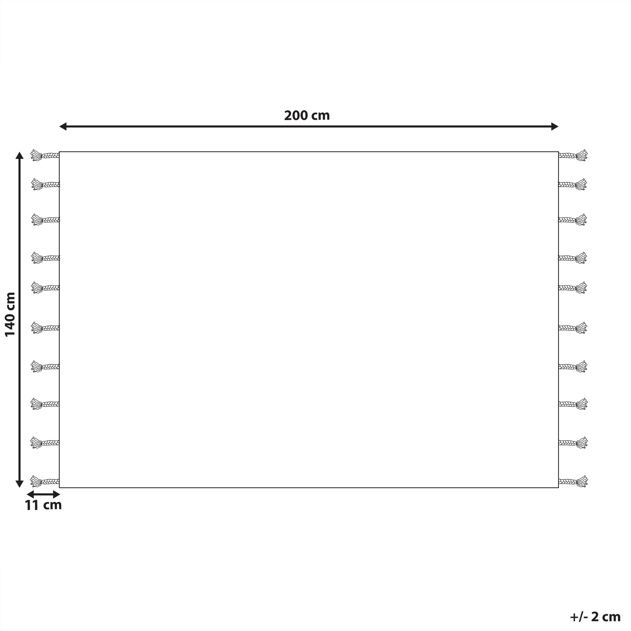 Covor CORUM Negru 140 x 200 cm Bumbac [3]