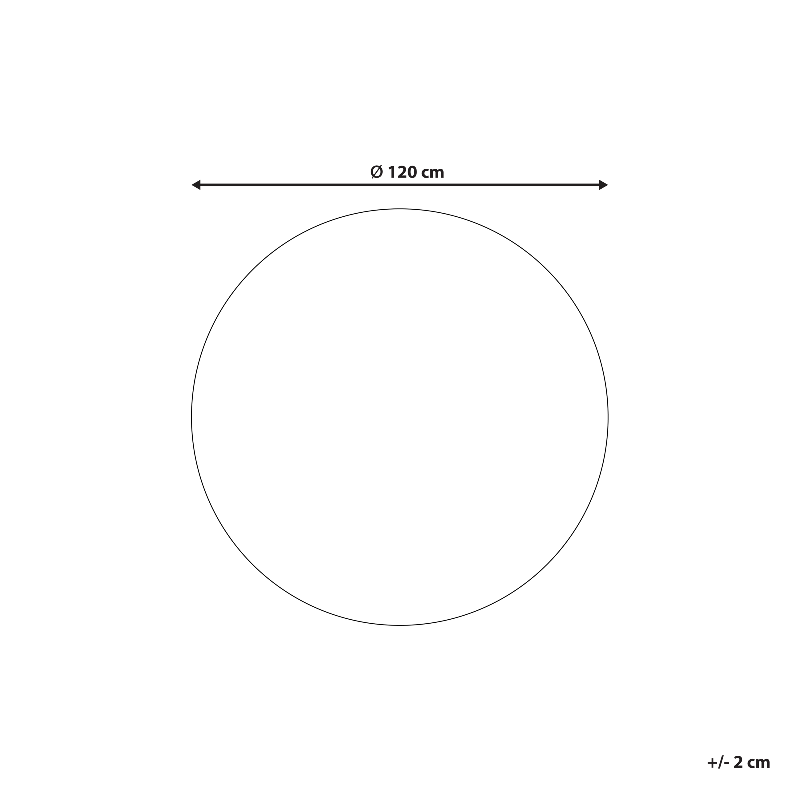 Covor YOZGAT Bej ø 120 cm Iută [3]
