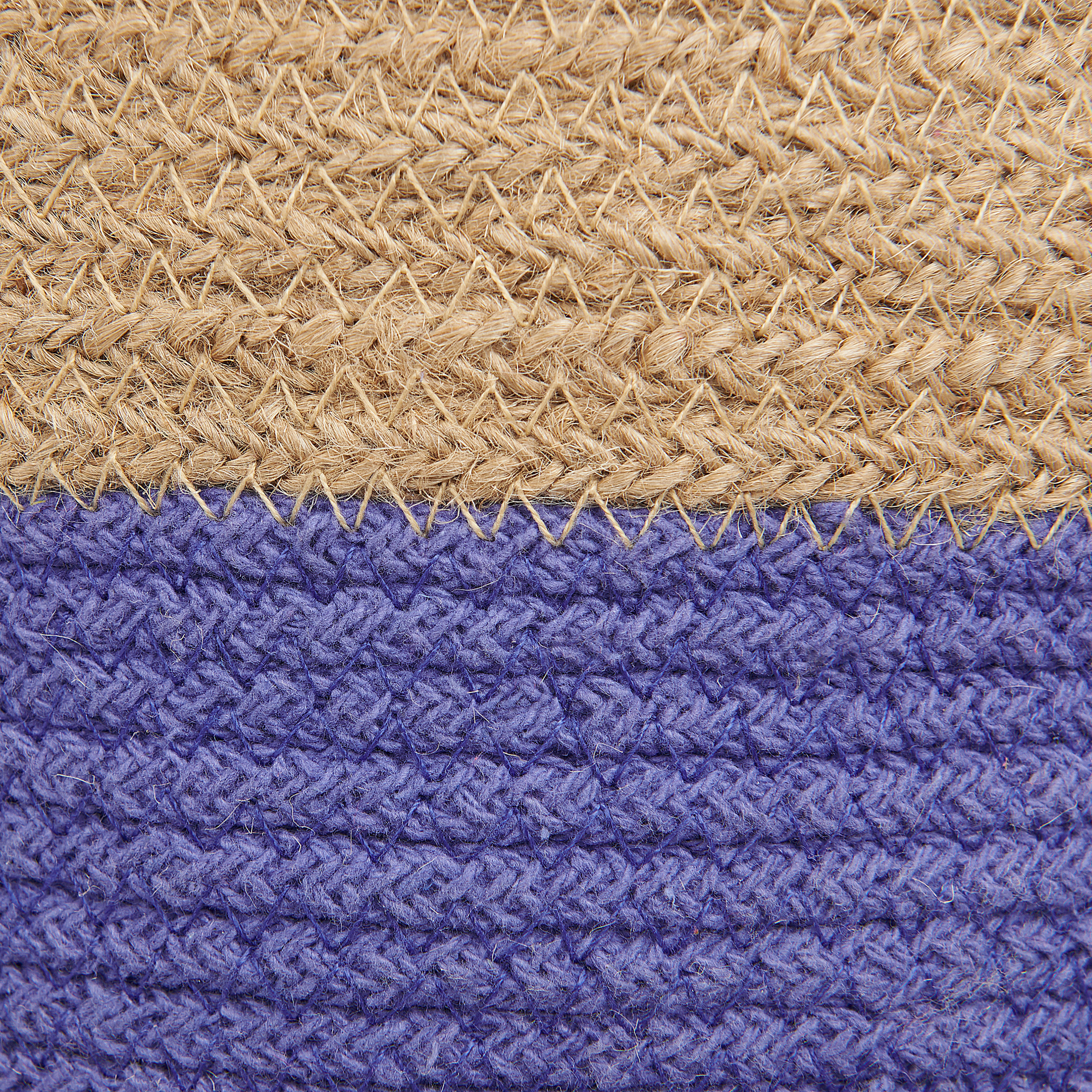 Set of 2 BULANIK baskets Jute Purple [6]