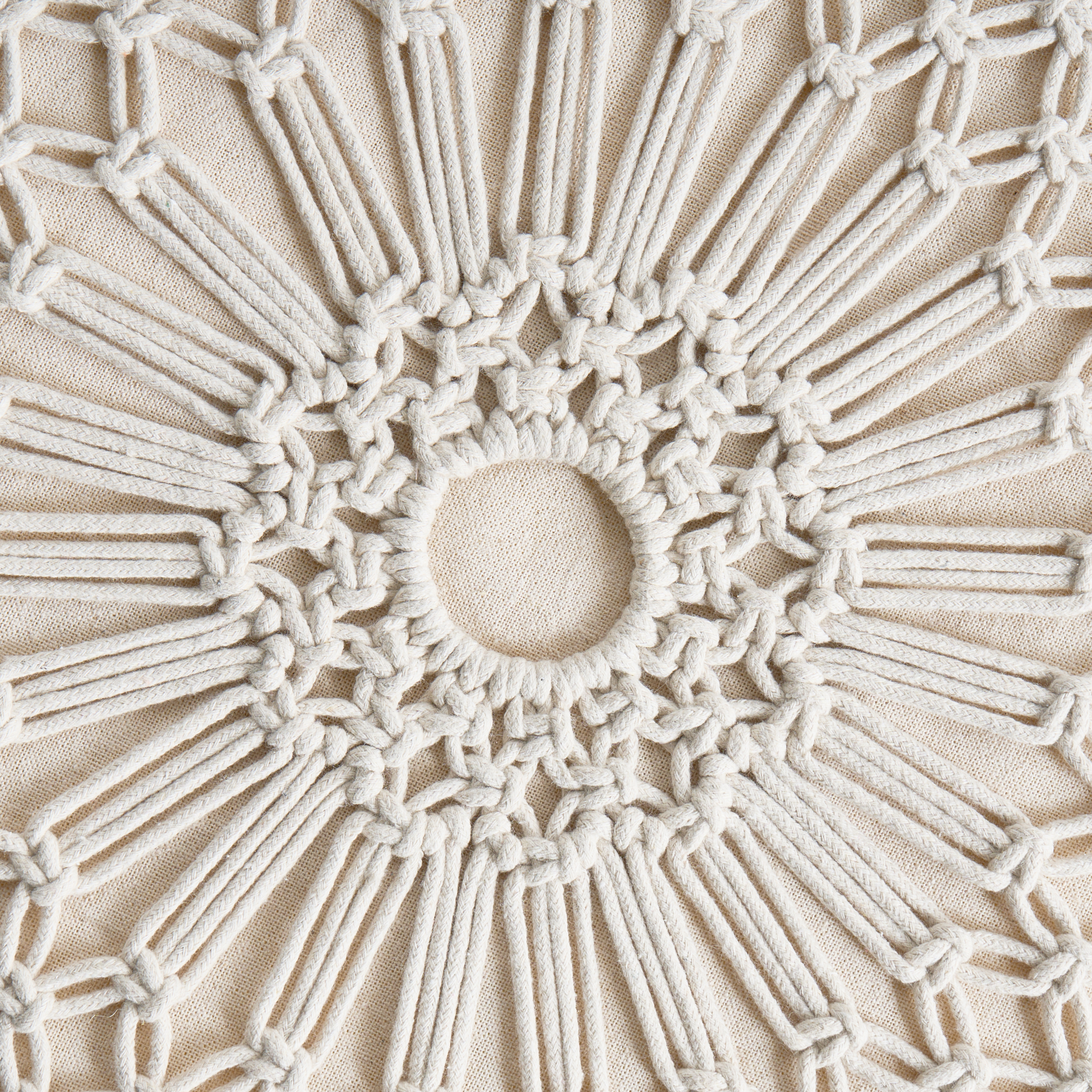 Scaun taburet MANZAI Bumbac Bej [6]