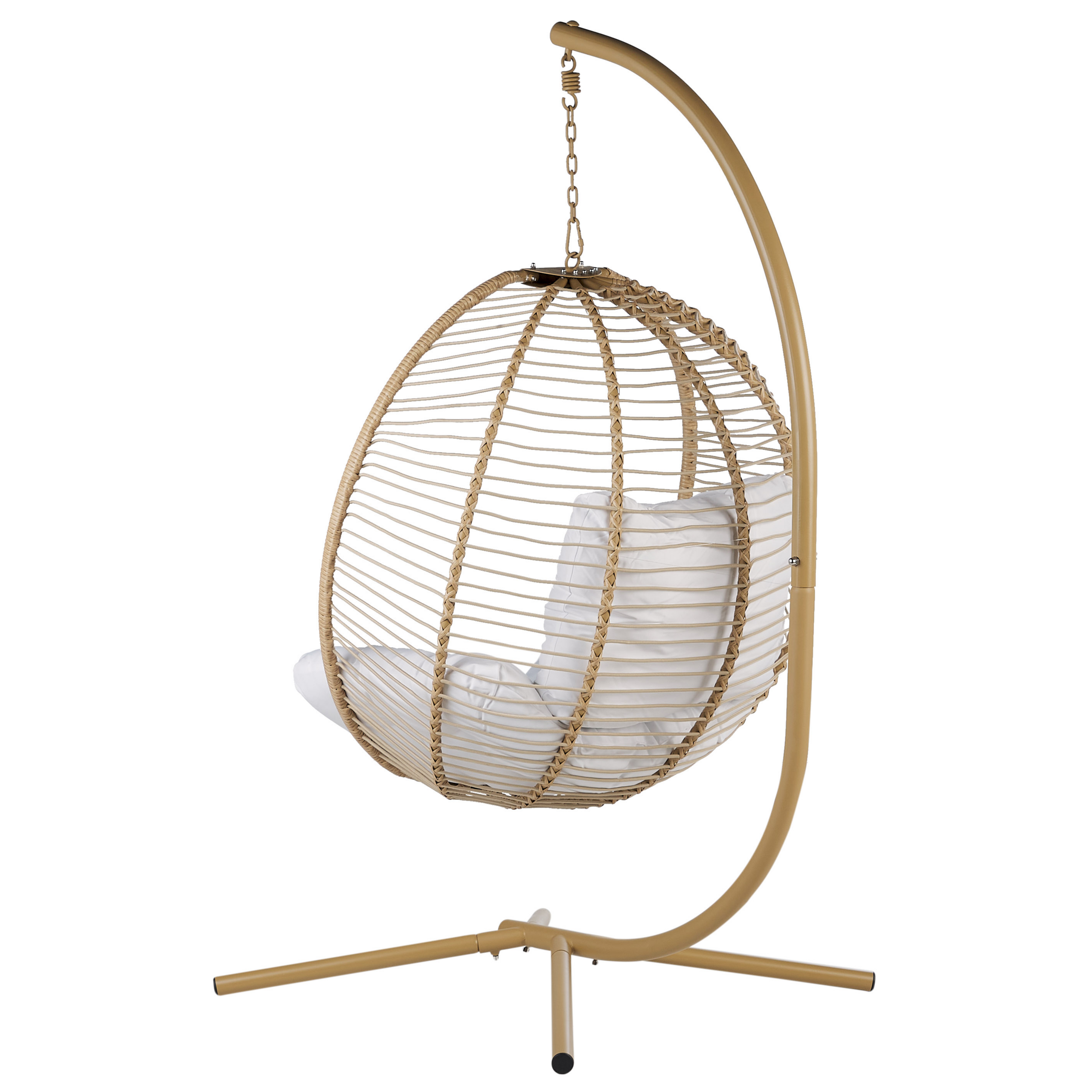 Hanging Armchair with Support ARCO Metal Beige [5]