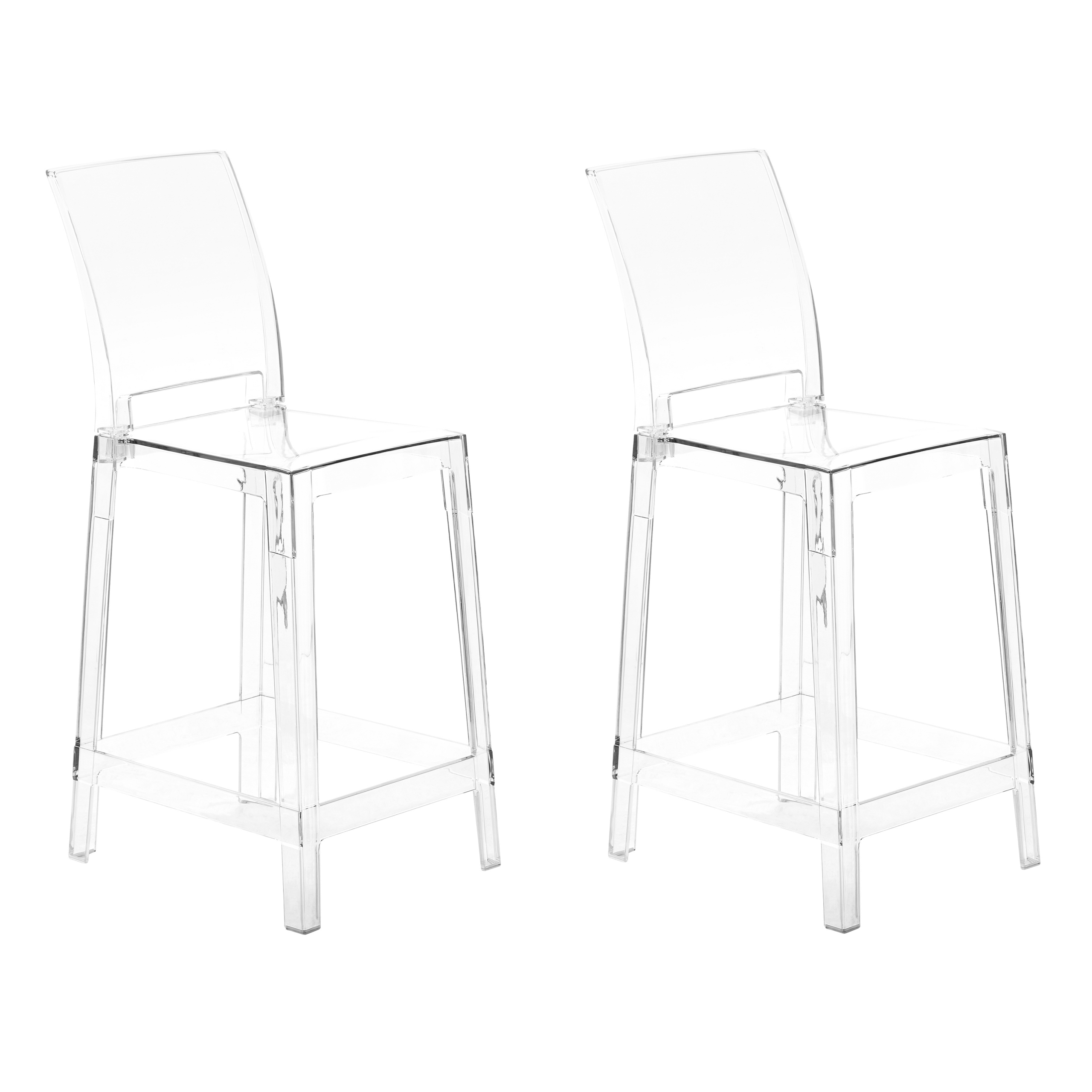Set de 2 scaune de bar WELLINGTON Transparent [2]