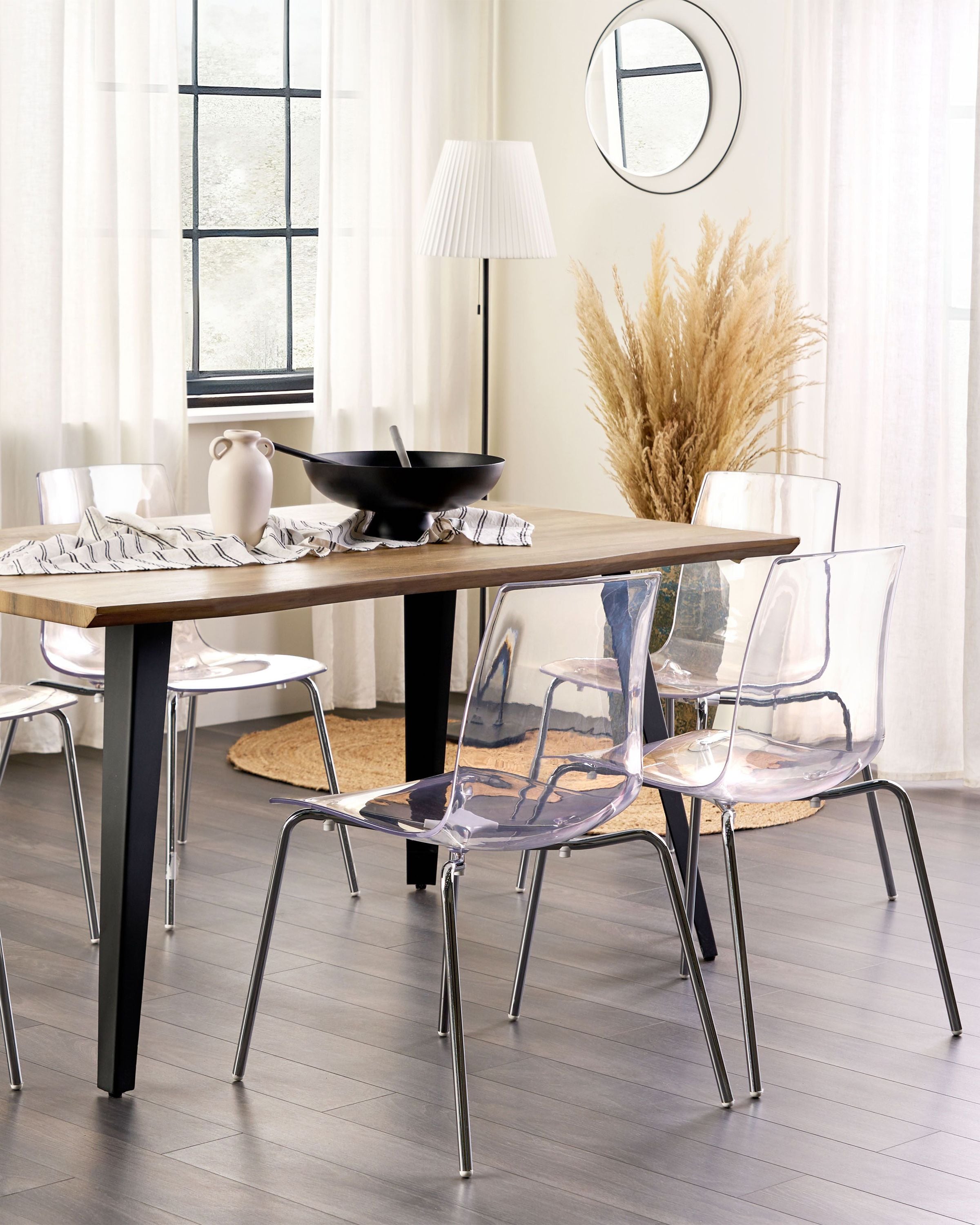 Scaun de banchet - Set de 2 scaune dining SILERTON Transparent