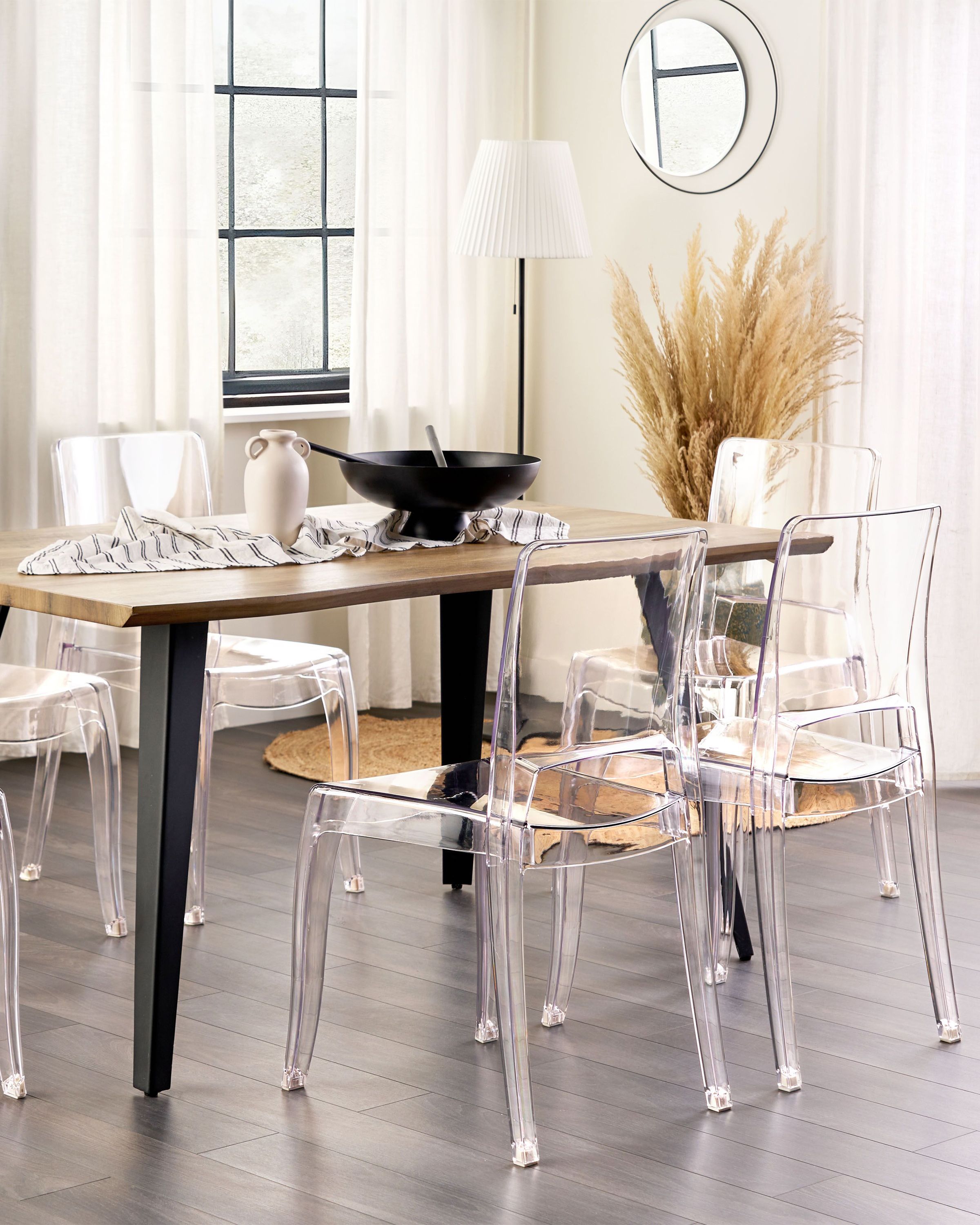 Scaun de banchet - Set of 2 dining chairs WESTBRIDGE Transparent