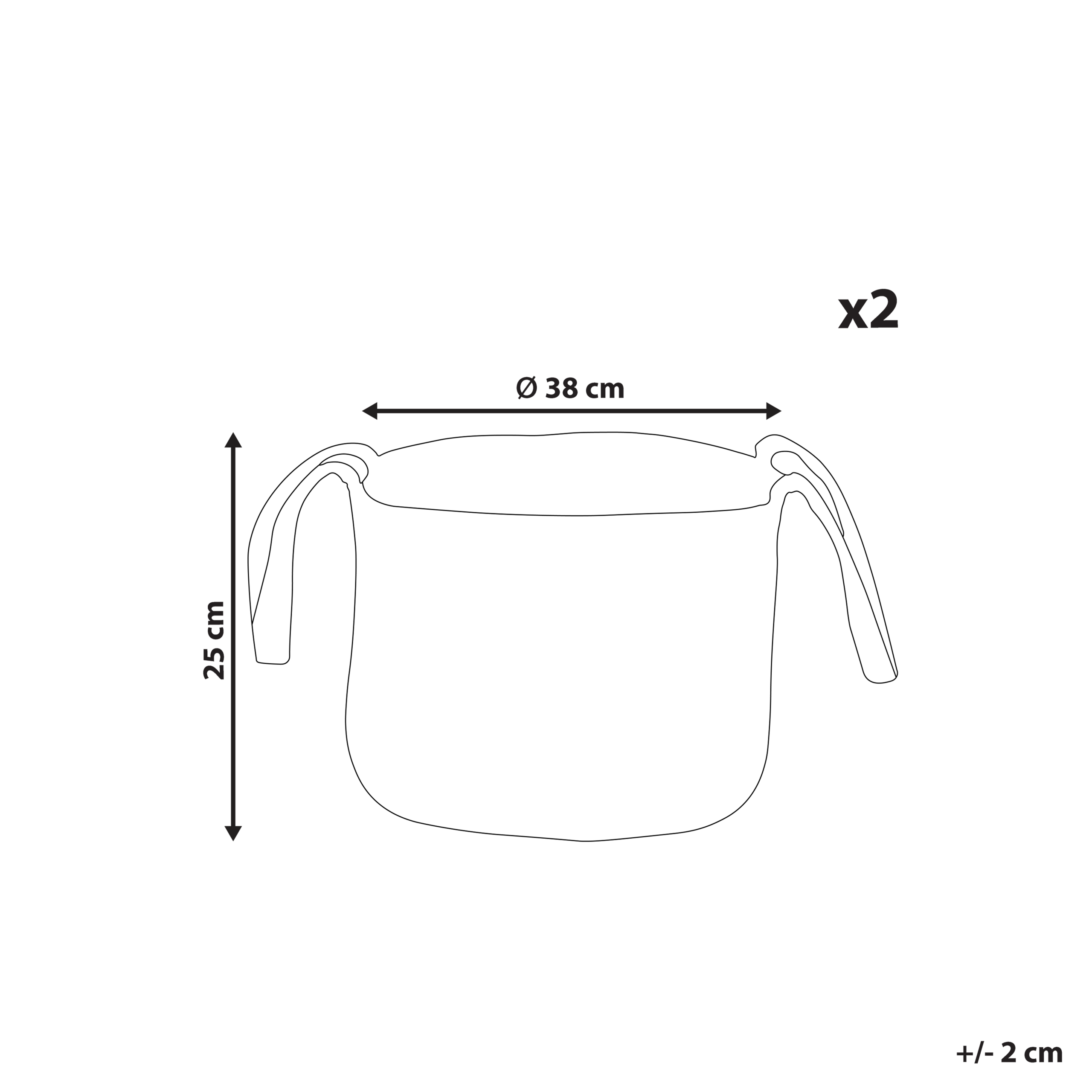 Set de 2 coșuri KORNAK Iută Natural [3]