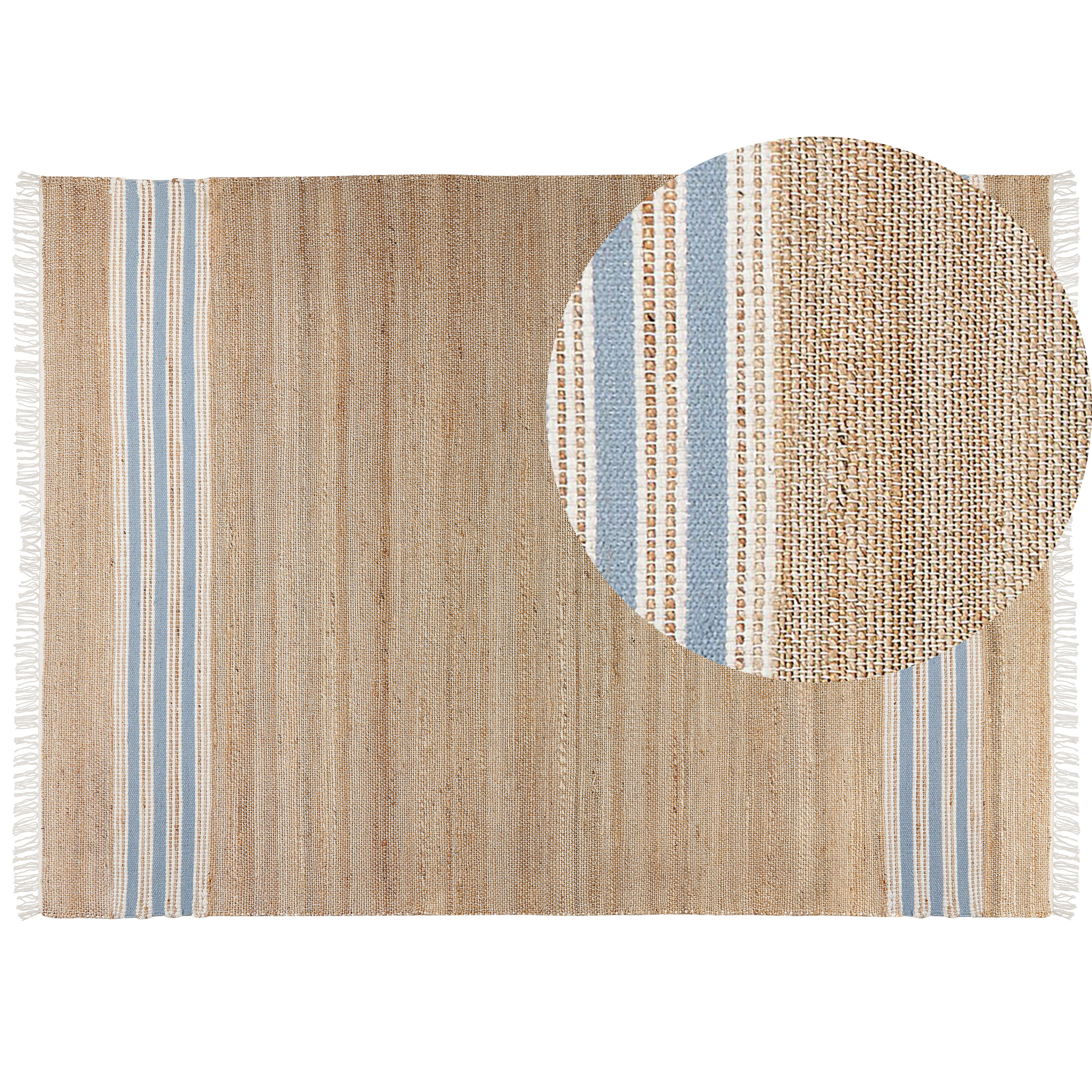 MIRZA Light Blue 160 x 230 cm Jute [2]