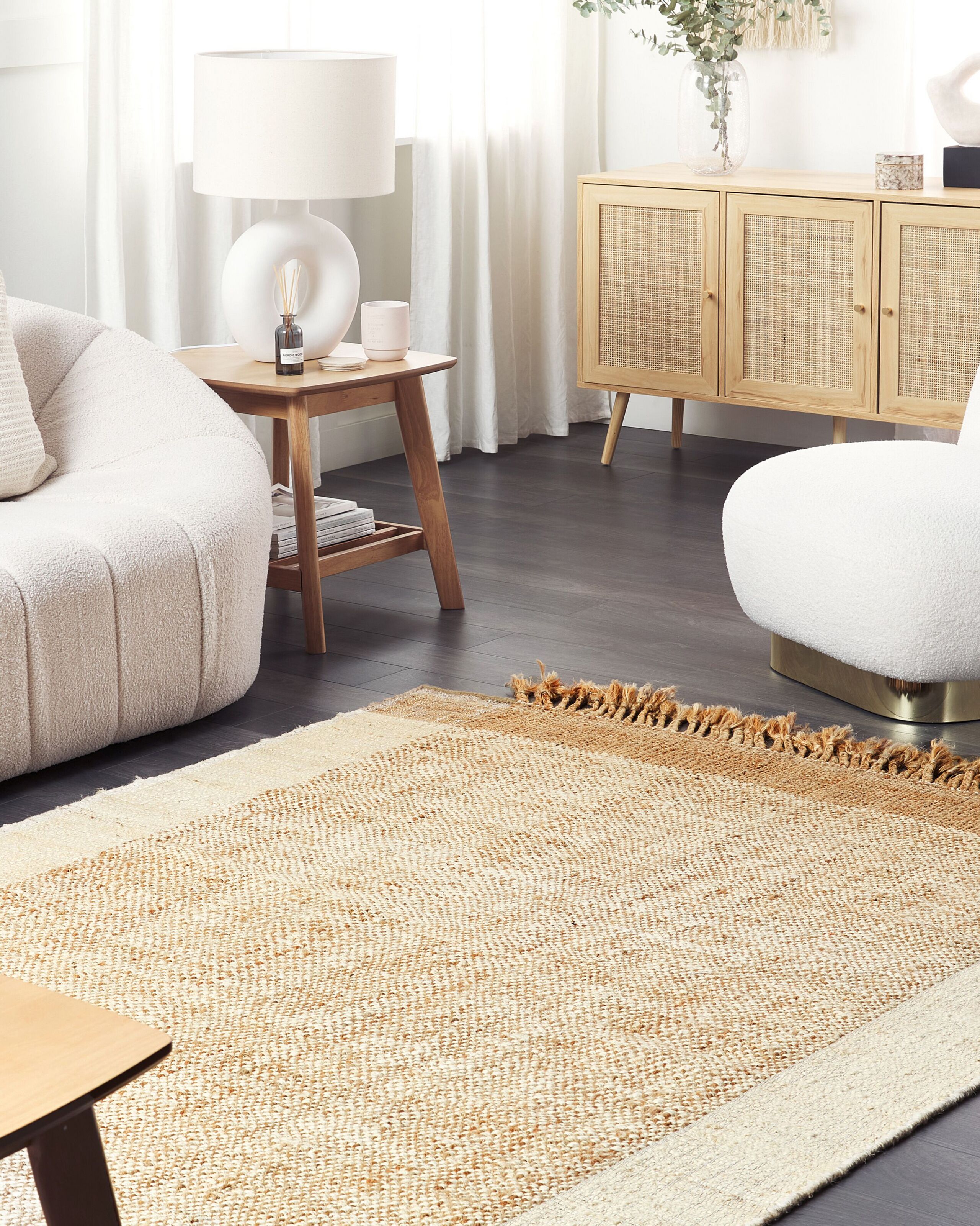 Covor împletit - Covor DEDEMLI Bej 160 x 230 cm Iută