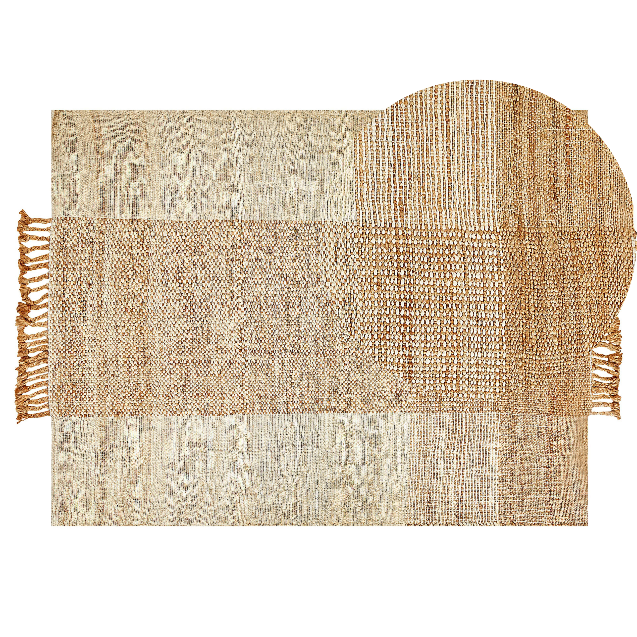Covor HAMZALAR Bej 140 x 200 cm Iută [2]