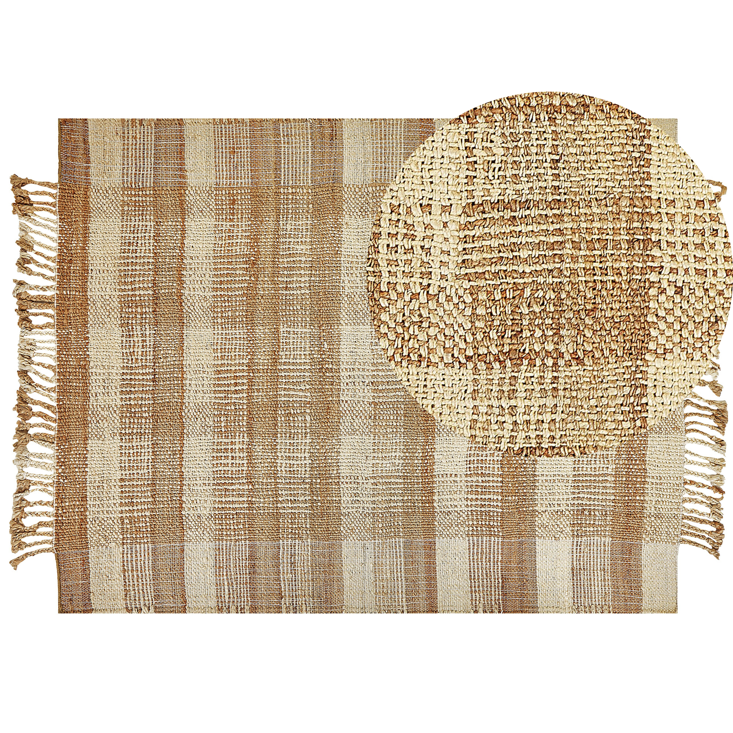 BERISSA Rug Beige 160 x 230 cm Jute [2]