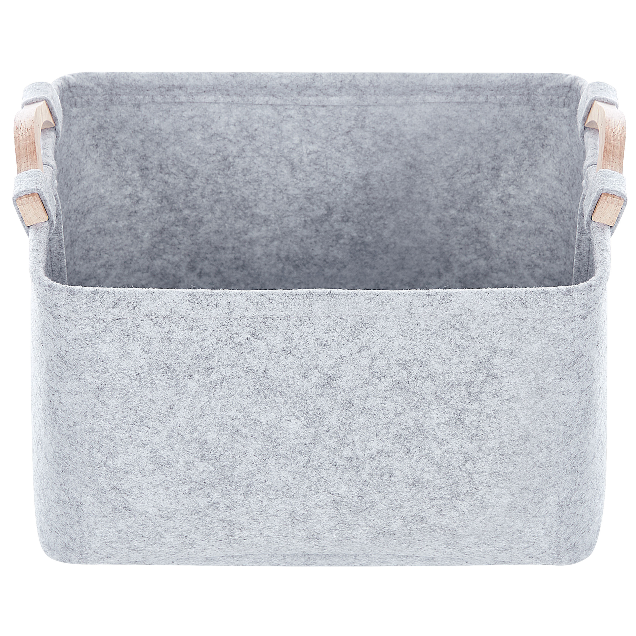 Set of 3 Baskets BAYSAI Felt Light Gray [6]