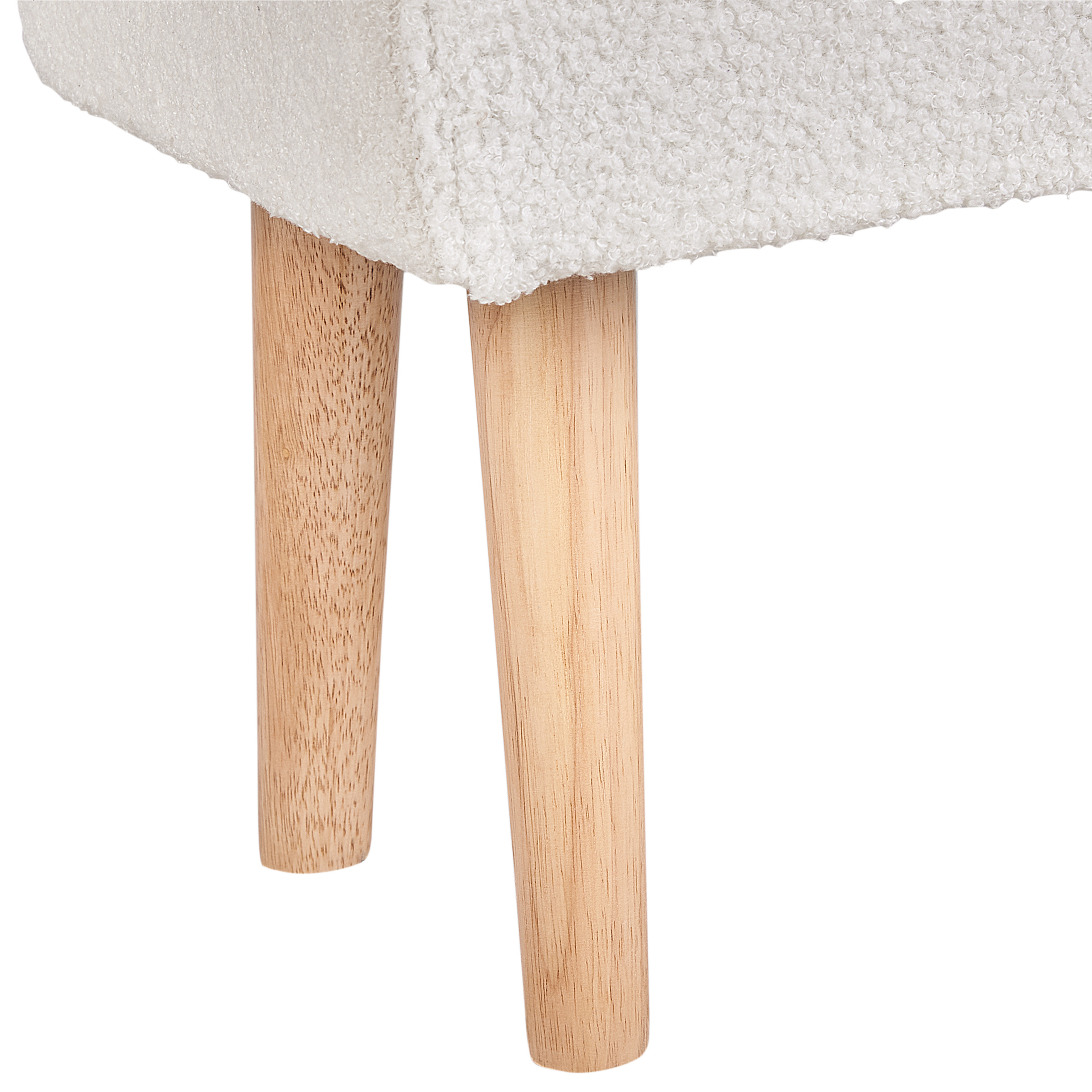 Scaun taburet TAKOMA Boucle Alb [8]