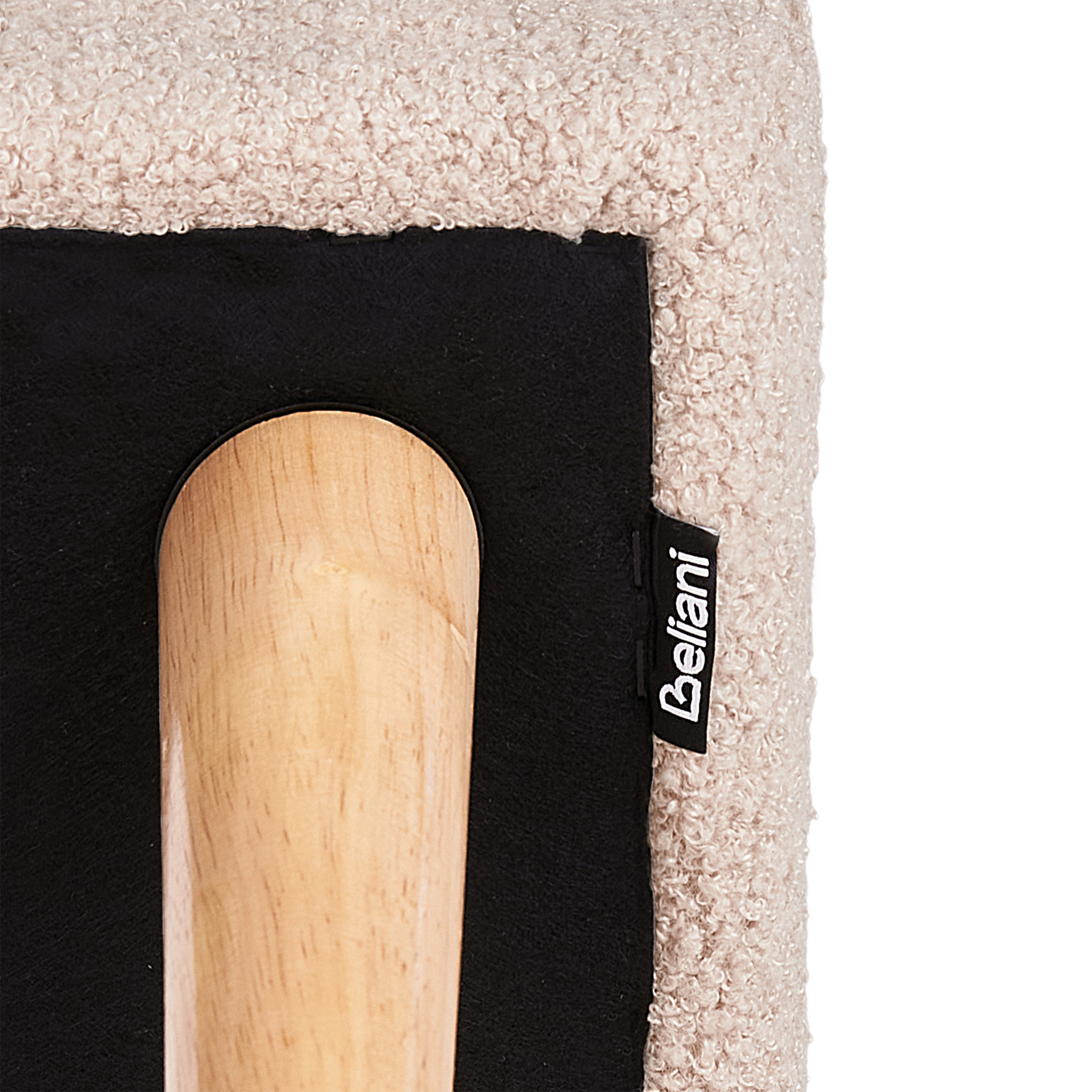 Scaun taburet TAKOMA Boucle Bej deschis [7]