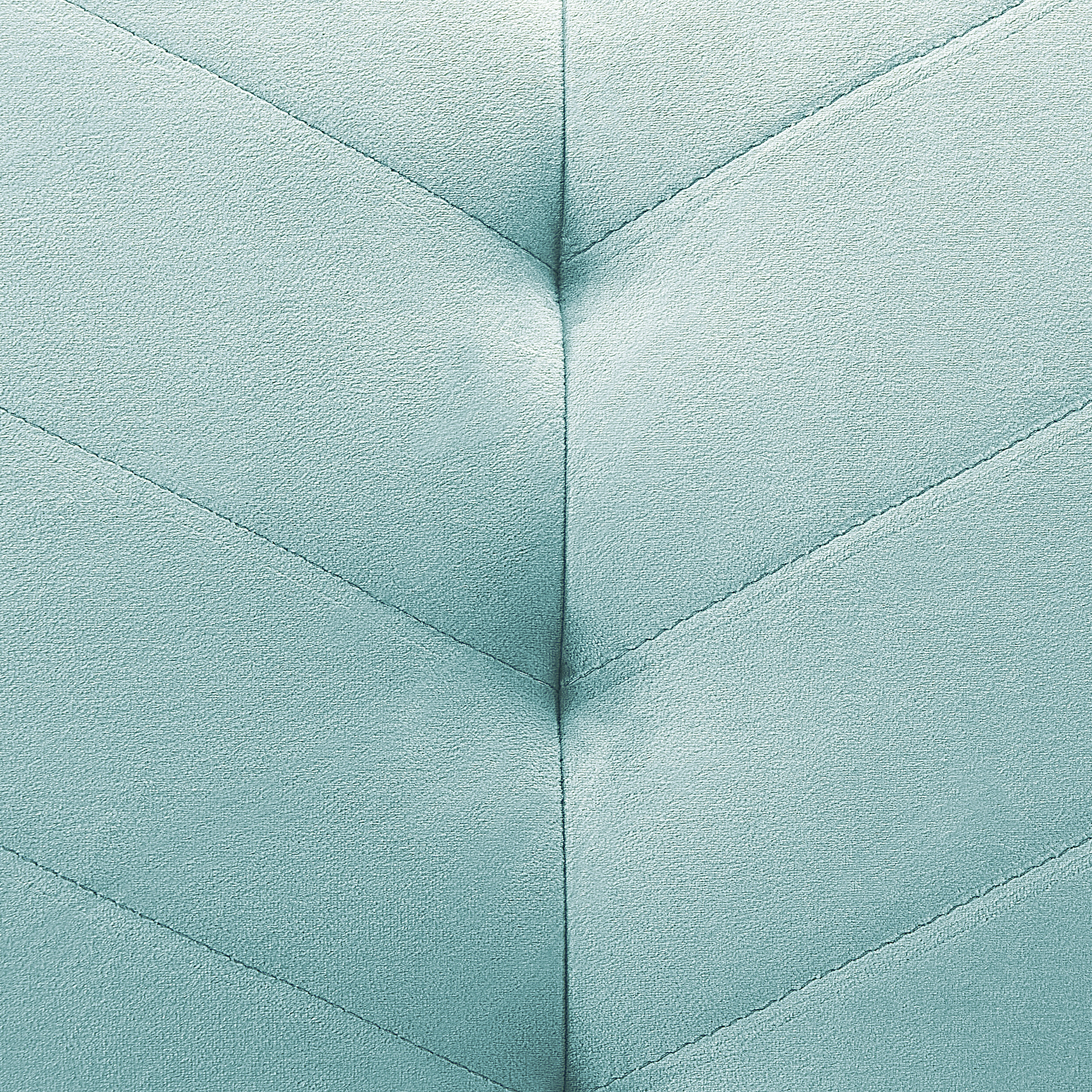 Canapea extensibilă cu 3 locuri SENJA Catifea Albastru deschis [7]