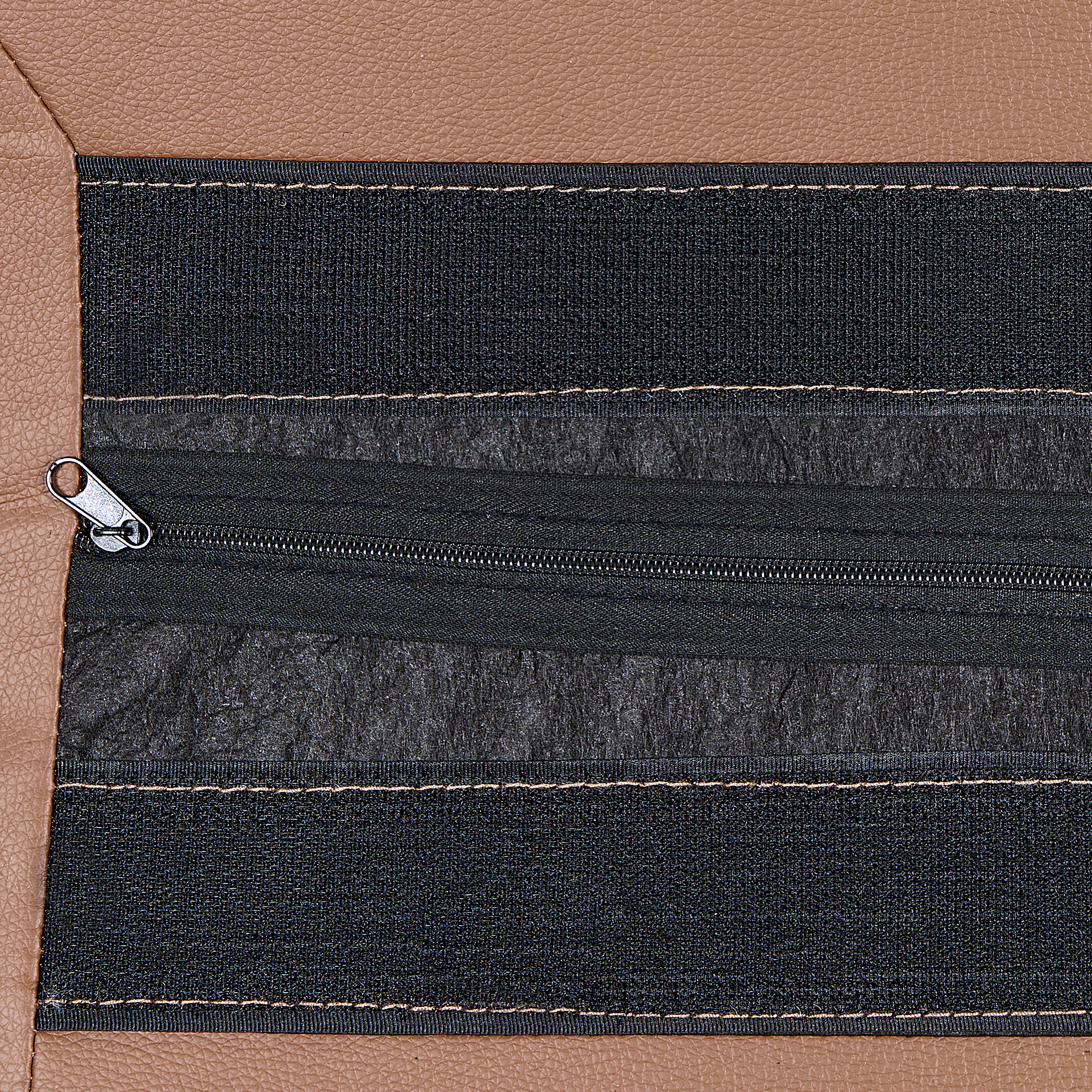 Canapea cu 2 locuri VOGAR Piele ecologică Maro auriu [8]