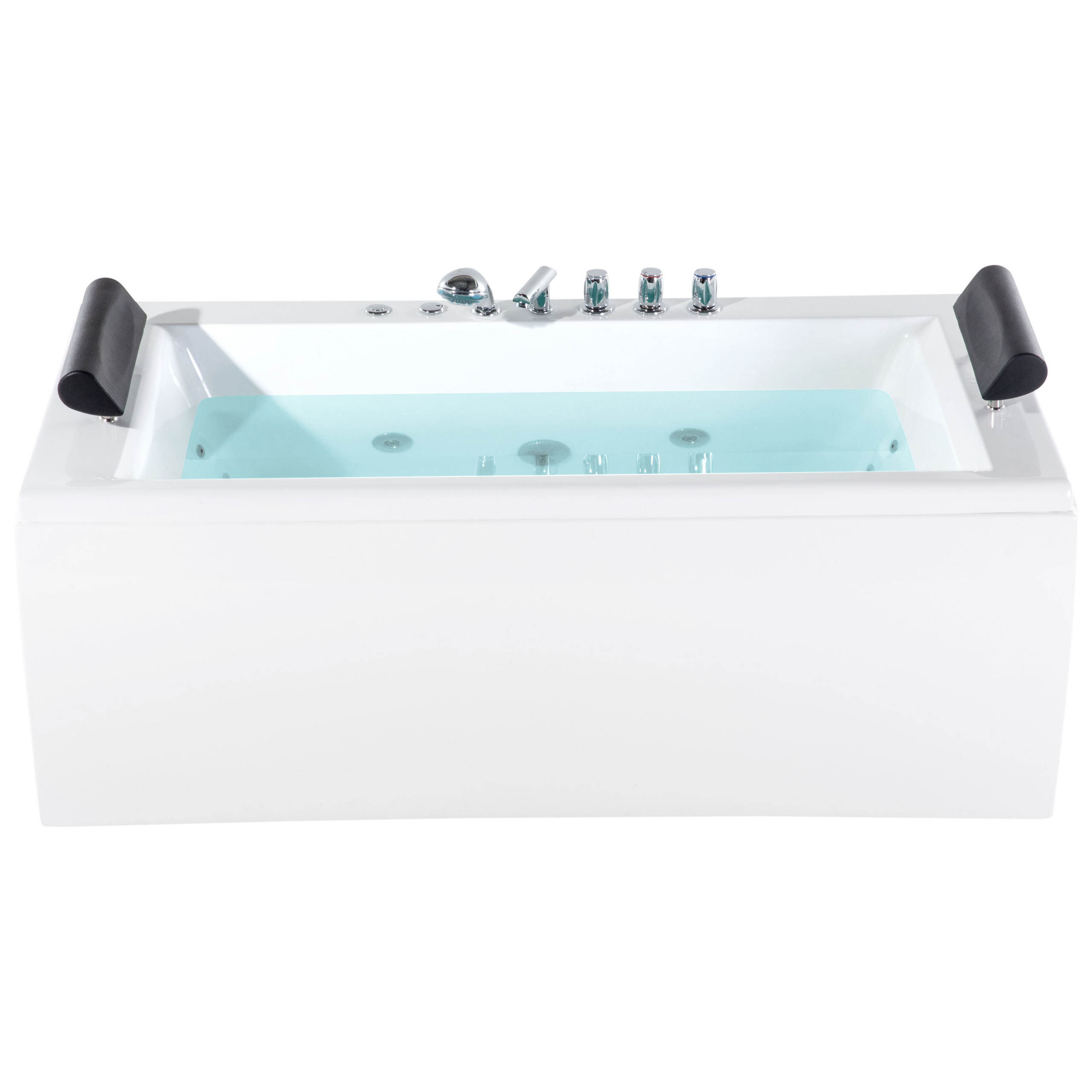 Cadă de colț LED cu hidromasaj MONTEGO 172 x 83 cm Alb [4]