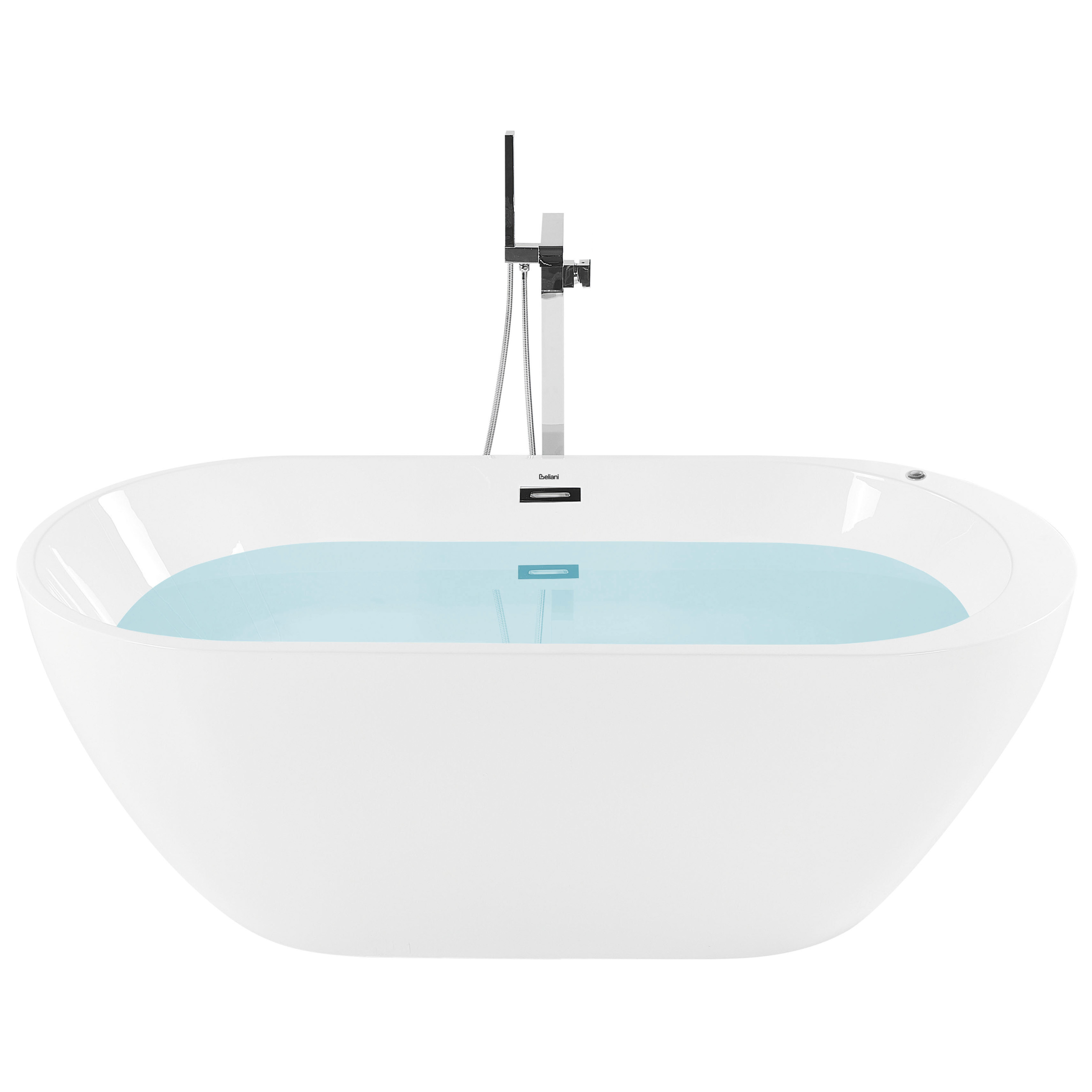 Cadă freestanding cu hidromasaj și LED NEVIS 170 x 80 cm Alb [4]