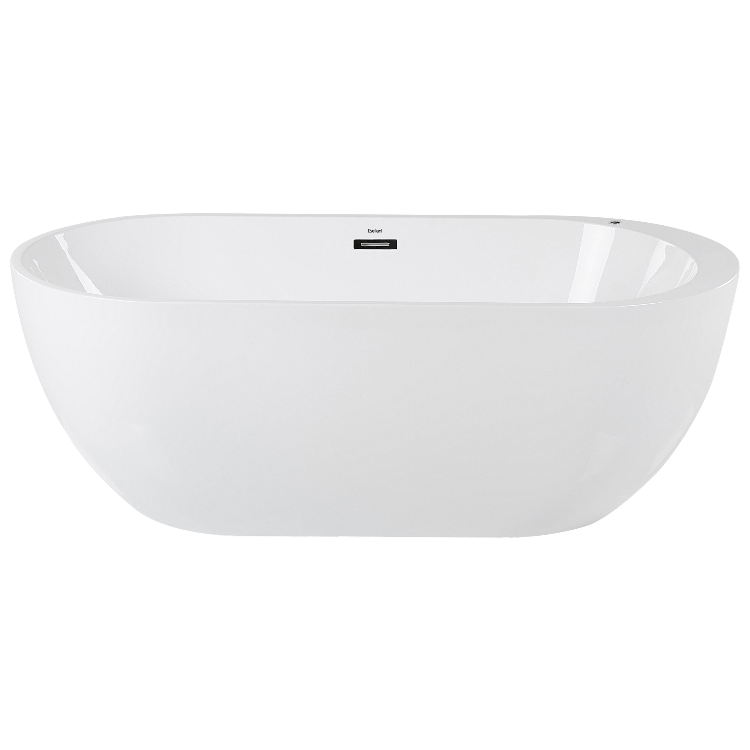 Cadă freestanding cu hidromasaj și LED NEVIS 170 x 80 cm Alb [6]