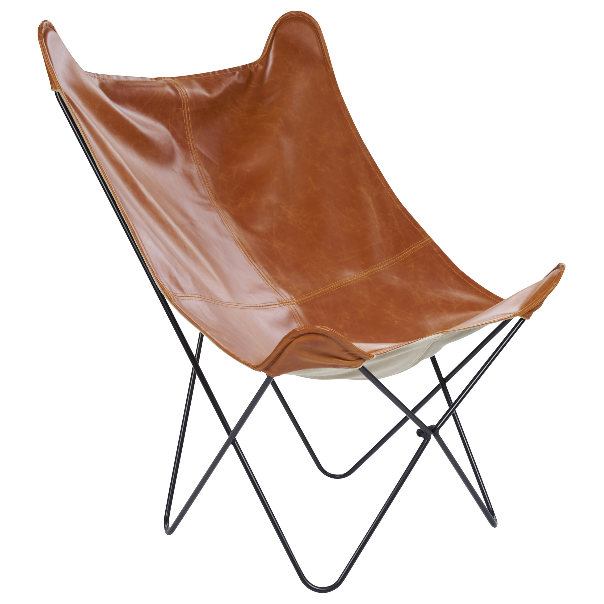 NYBRO armchair Faux leather Golden brown [2]