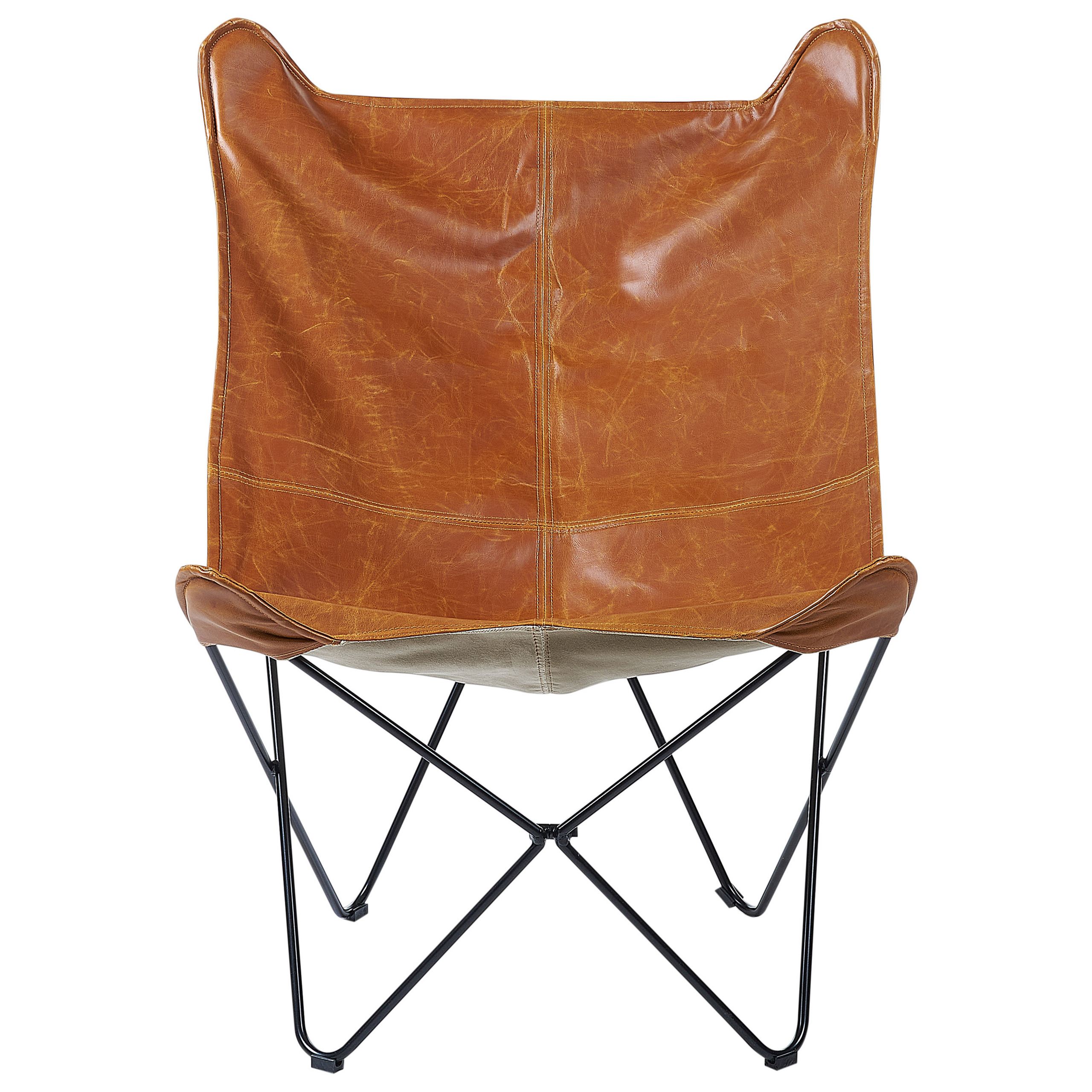 NYBRO armchair Faux leather Golden brown [4]