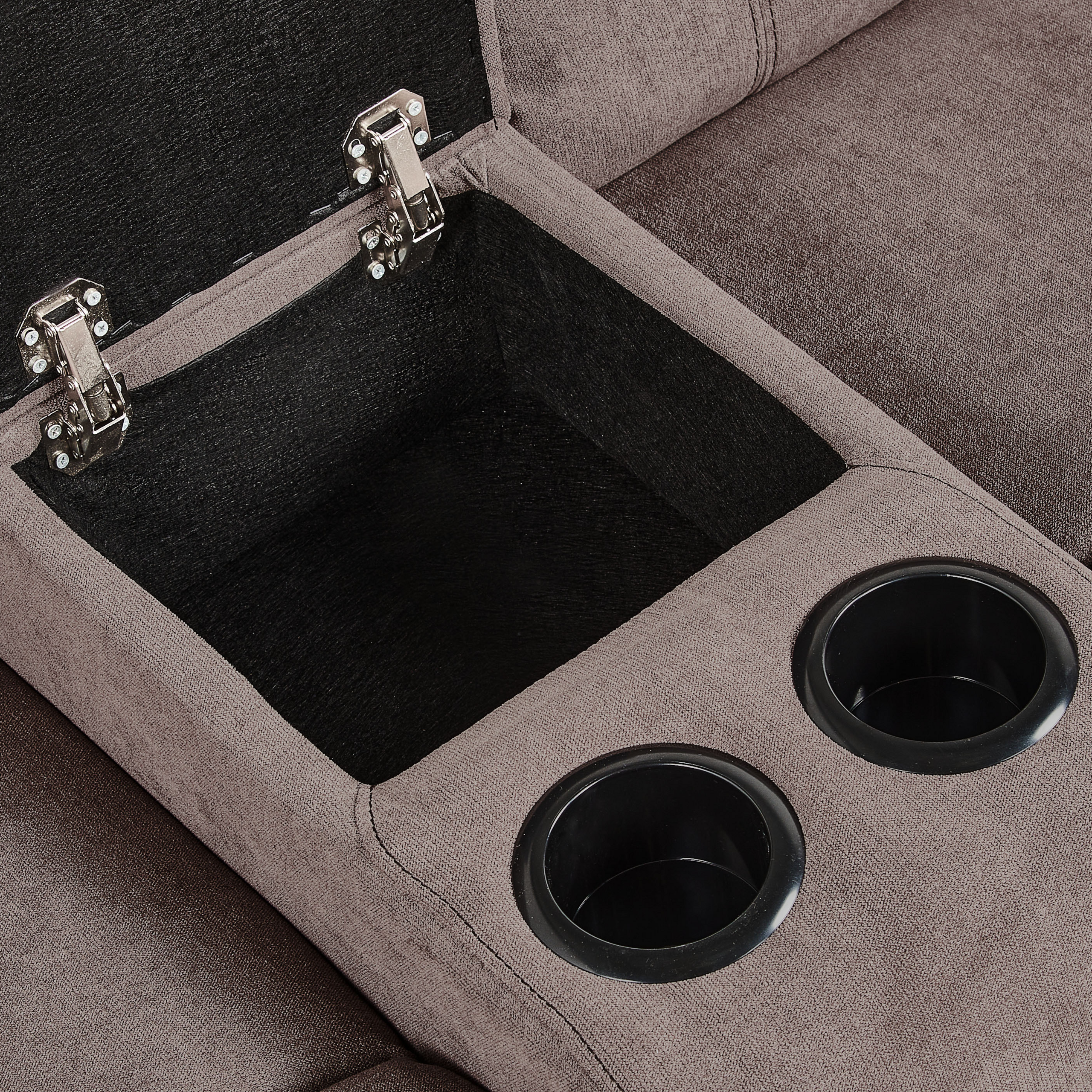 5-seater corner sofa bed ROKKE Taupe Left [9]