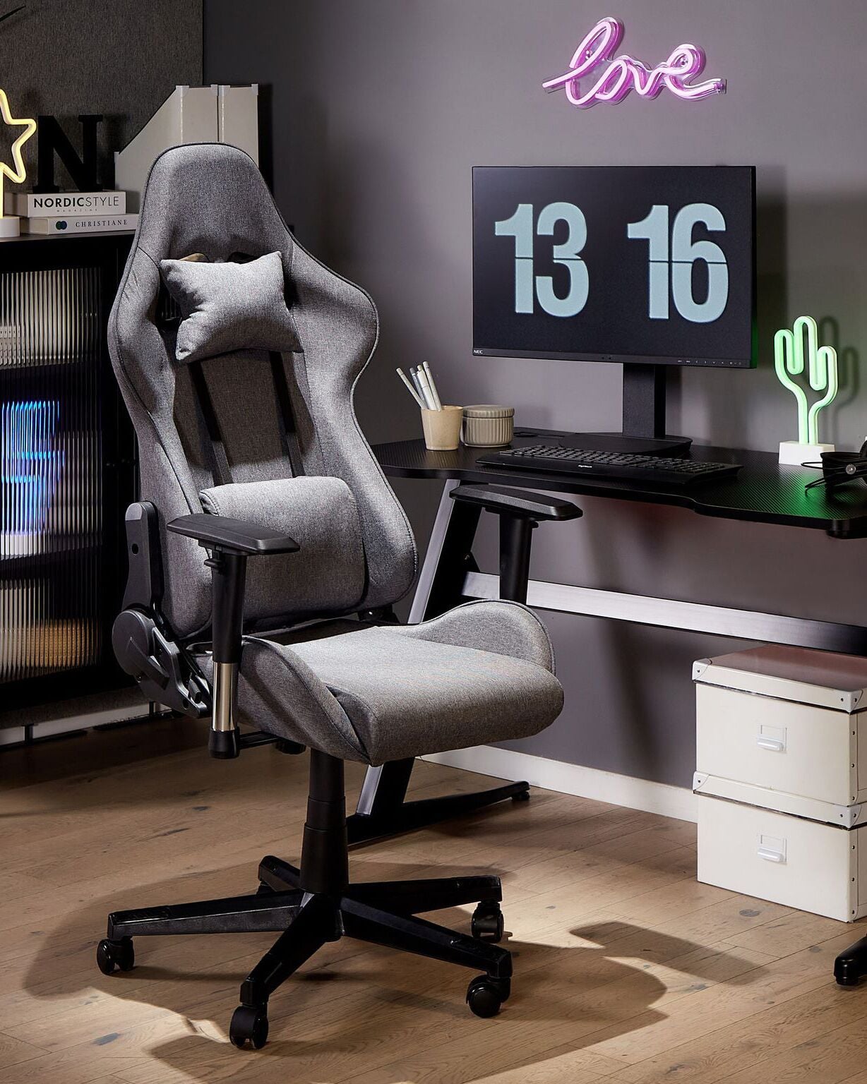 Gaming chair WARRIOR Dark Grey [1]