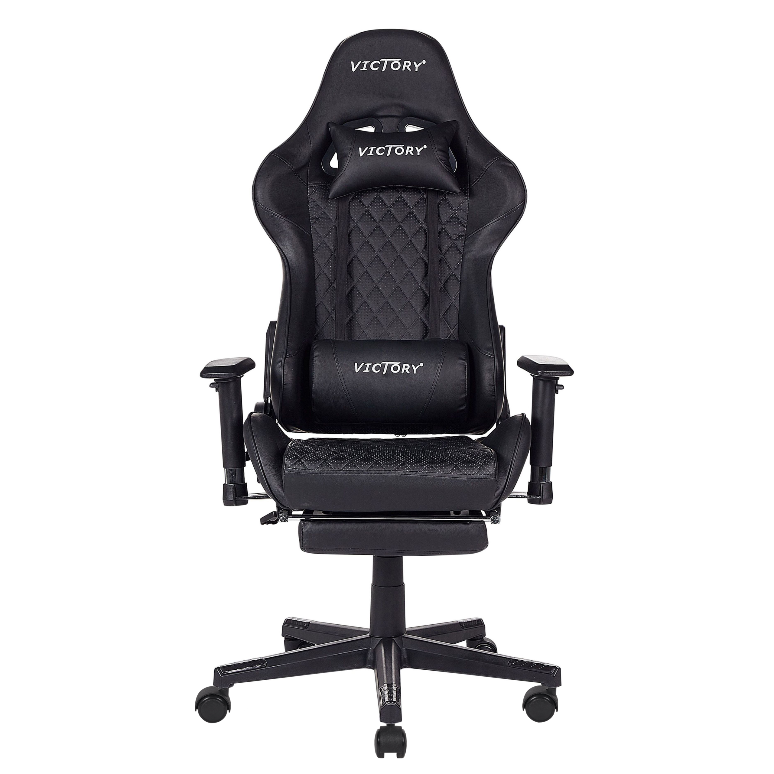 Gaming Stool VICTORY Eco Leather Black [4]