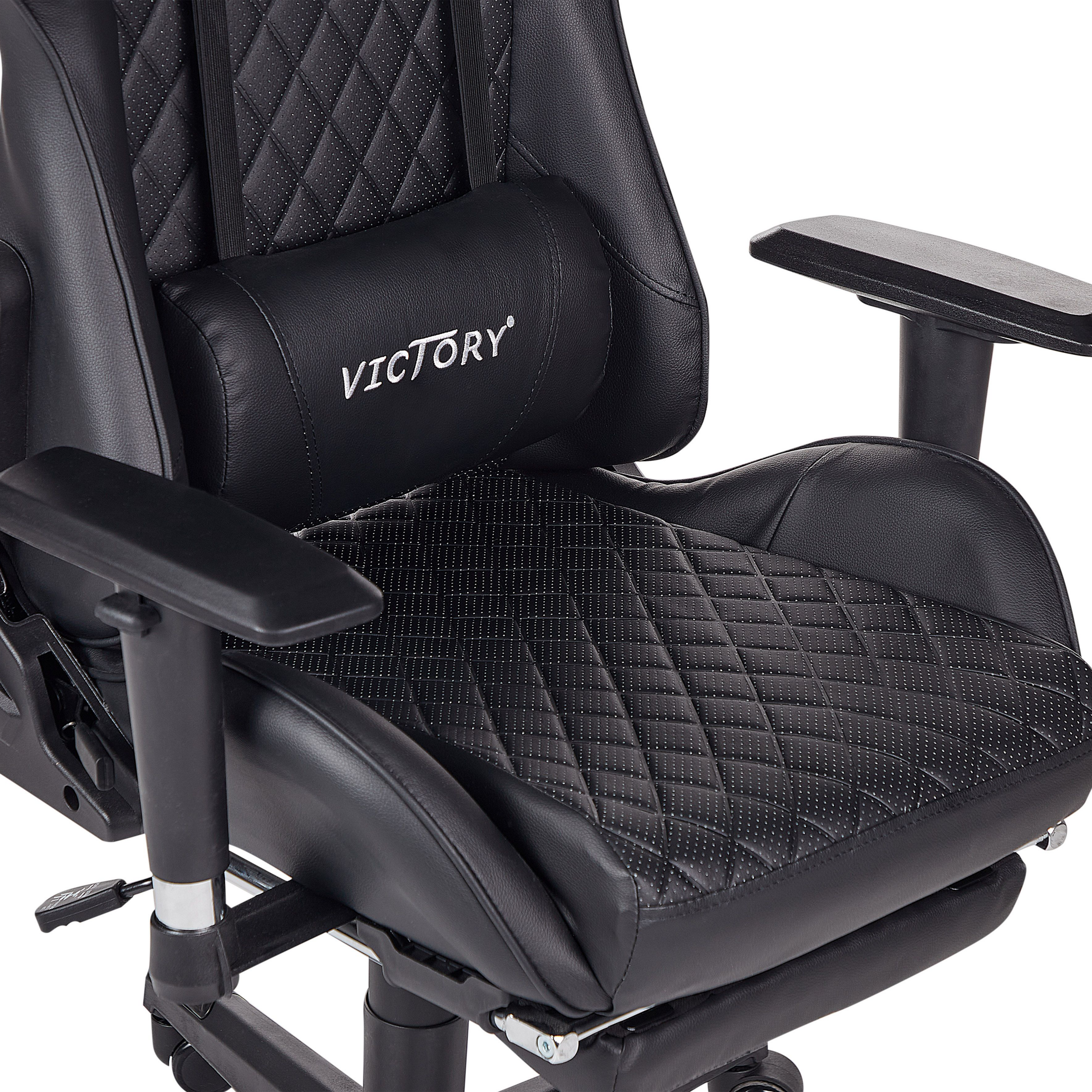 Gaming Stool VICTORY Eco Leather Black [8]